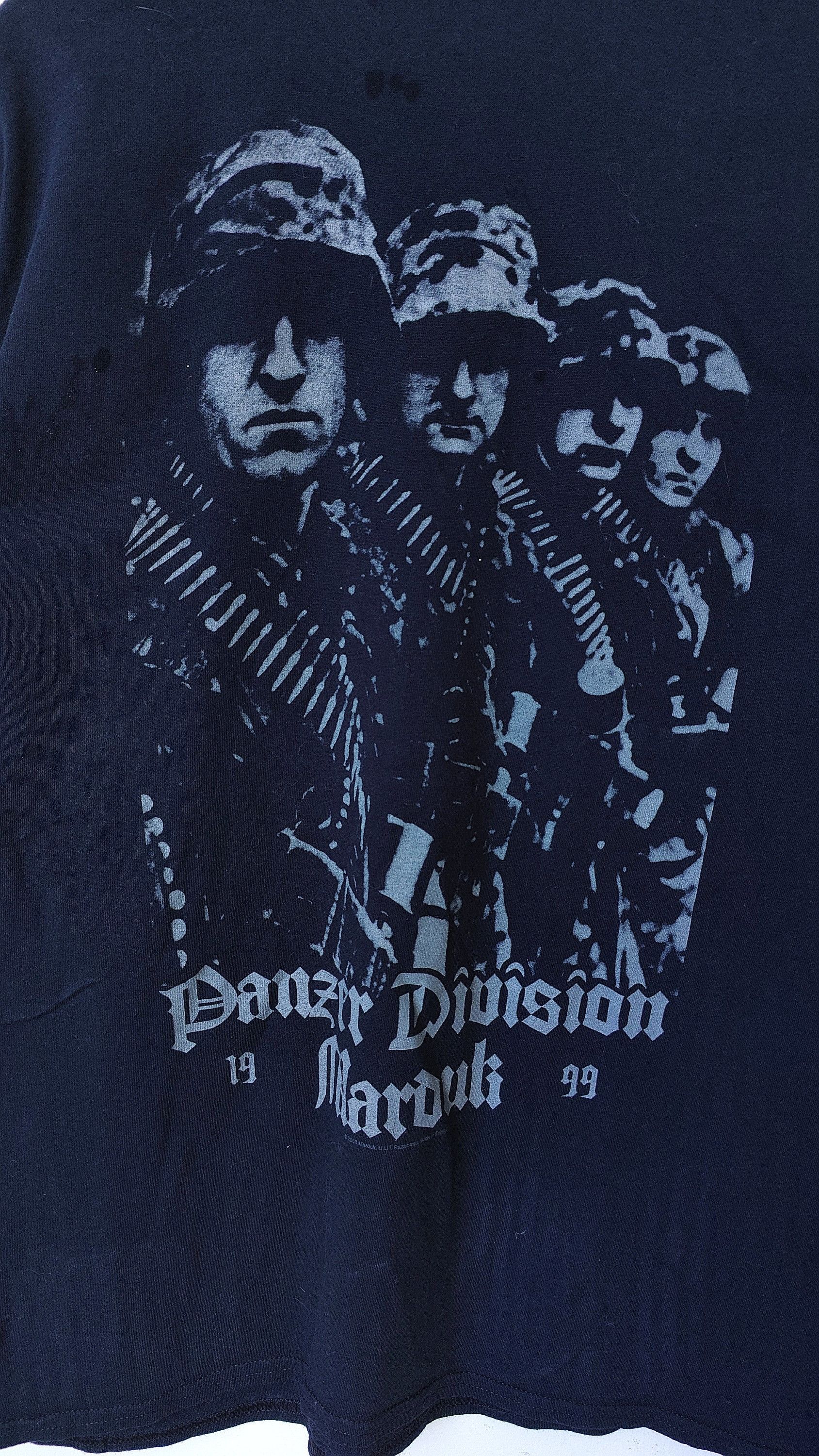 Band Tees RARE 00s Marduk Panzer Division Vintage Tshirt Size US L / EU 52-54 / 3 - 6 Thumbnail