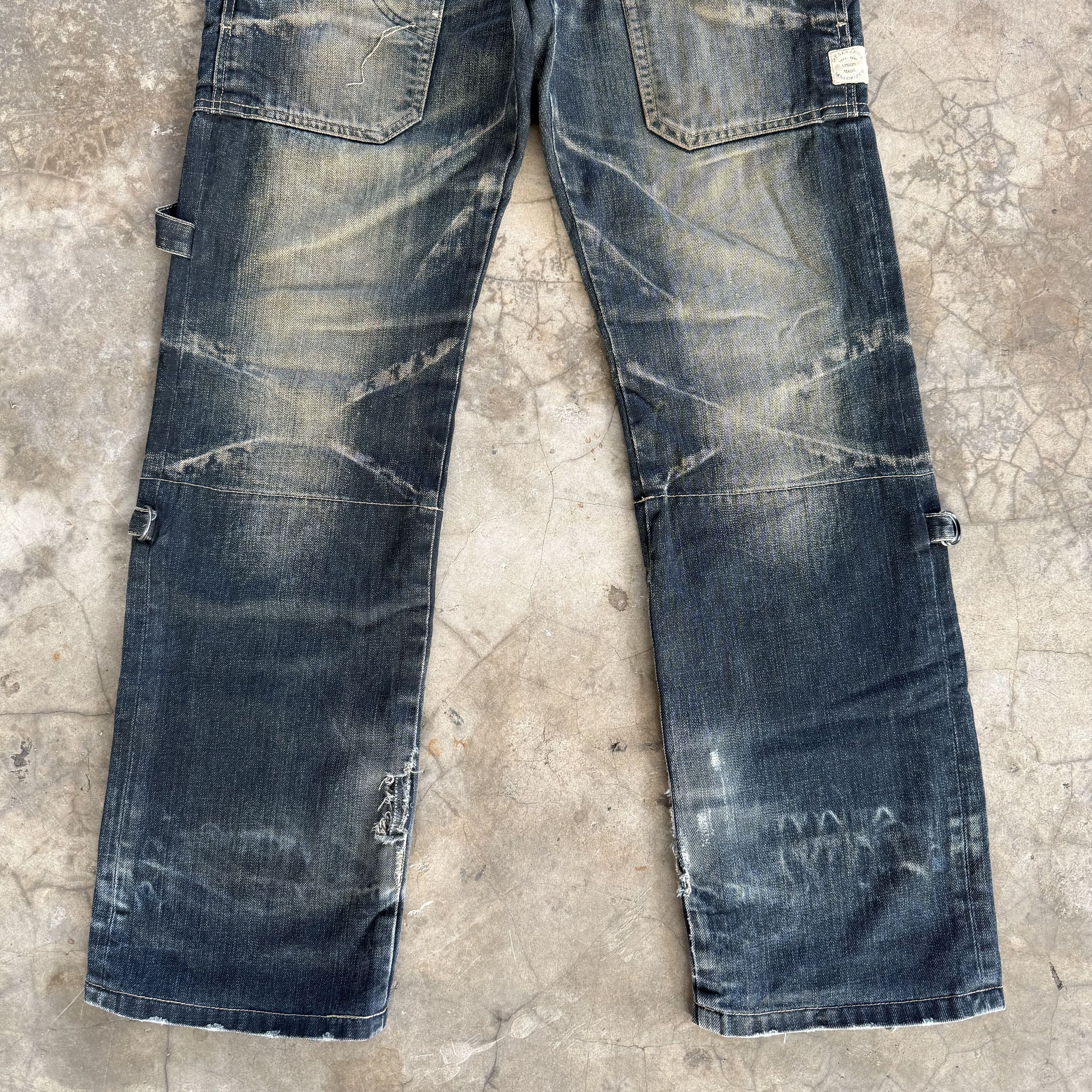 PPFM Vintage PPFM Ripped Faded Black Rusty Denim Jean W31 Size US 31 - 4 Thumbnail