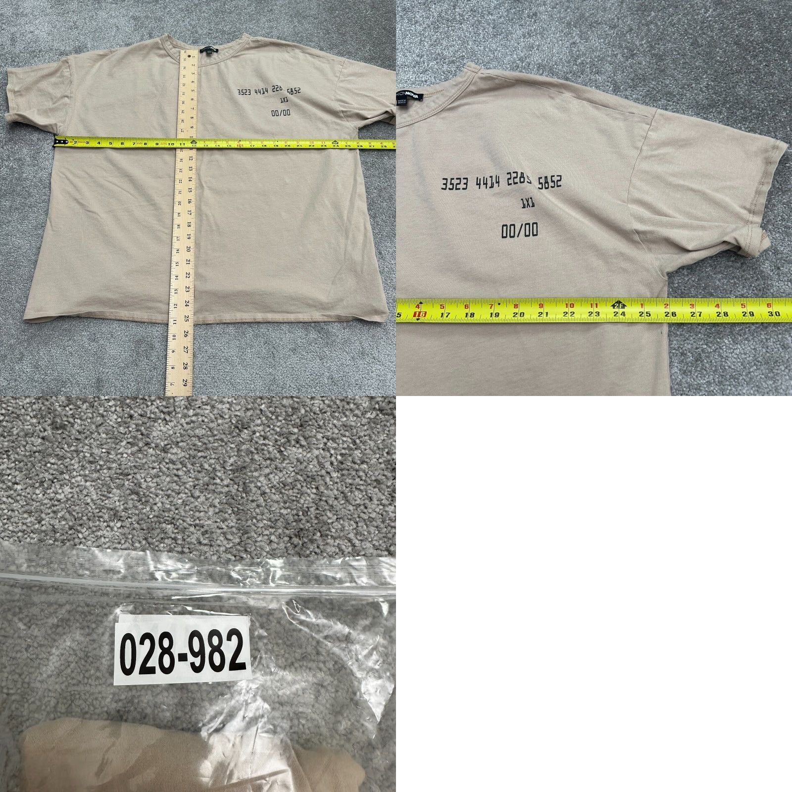 Fashion Nova Fashion Nova T-Shirt Womens 2X Brown Crew Neck Short Sleeve Cotton Spandex Knit Logo Basic Casual Size XXL / US 16-18 / IT 52-54 - 8 Thumbnail