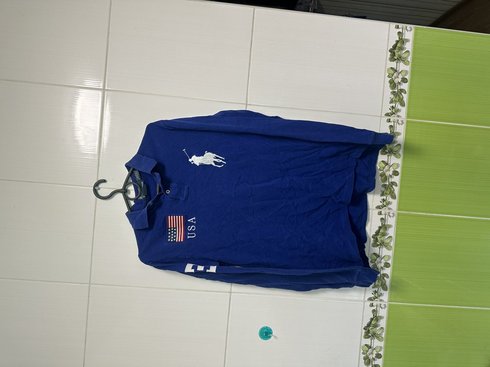 Polo Ralph Lauren × Vintage Vintage Polo Ralph Lauren United States rugby shirt 90’s Size US S / EU 44-46 / 1 - 1 Thumbnail