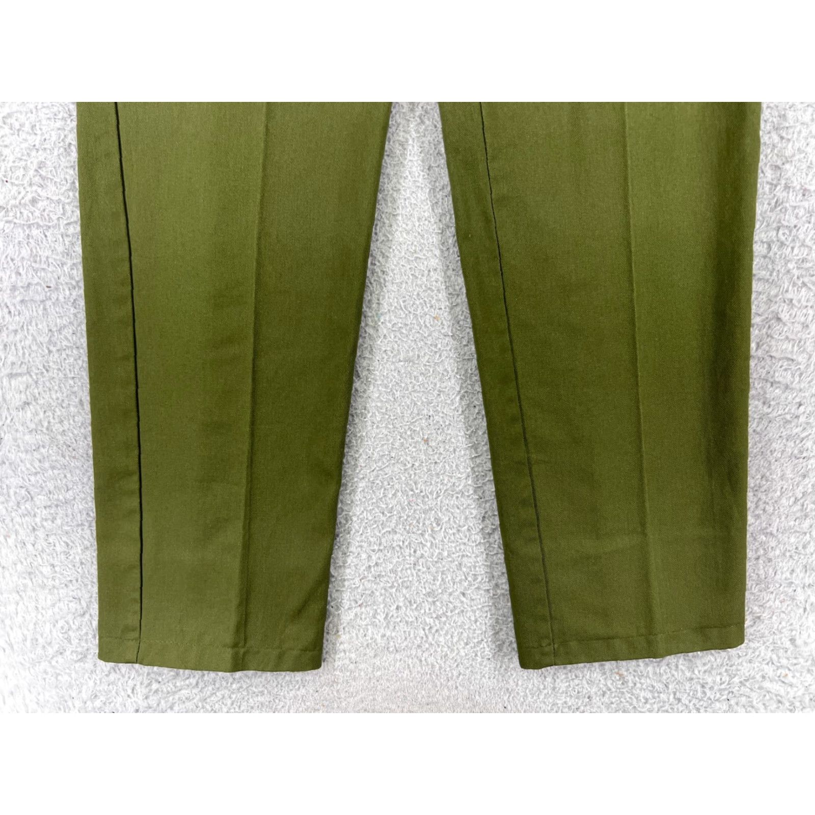 Vintage Boy Scouts Pants Adult 25 Green Twill Elastic Waist 25x29 Mens Regular Read Size US 26 / EU 42 - 2 Thumbnail