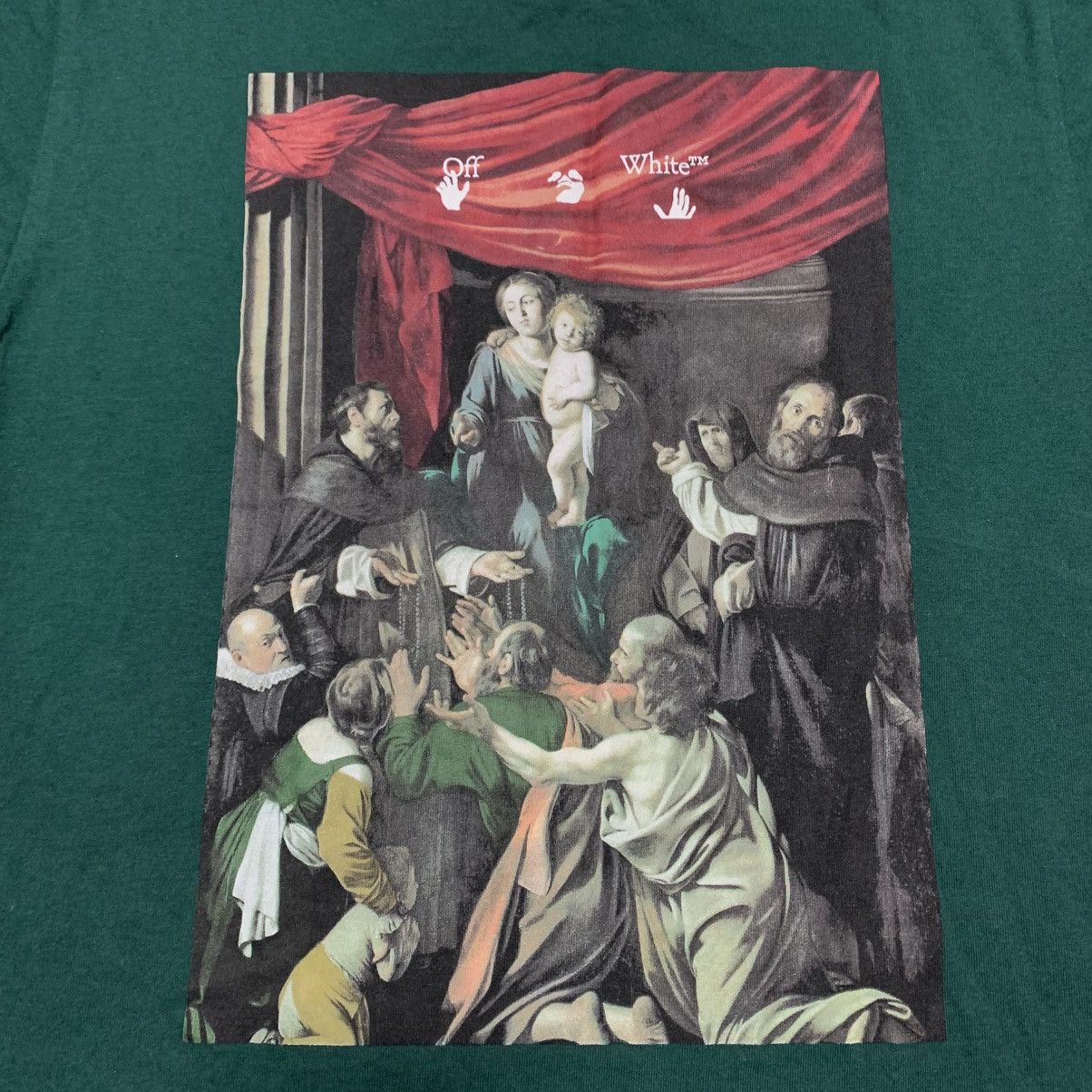 Off-White Off White Small Caravaggio Arrows Green Tee Virgil Abloh Size US S / EU 44-46 / 1 - 4 Thumbnail