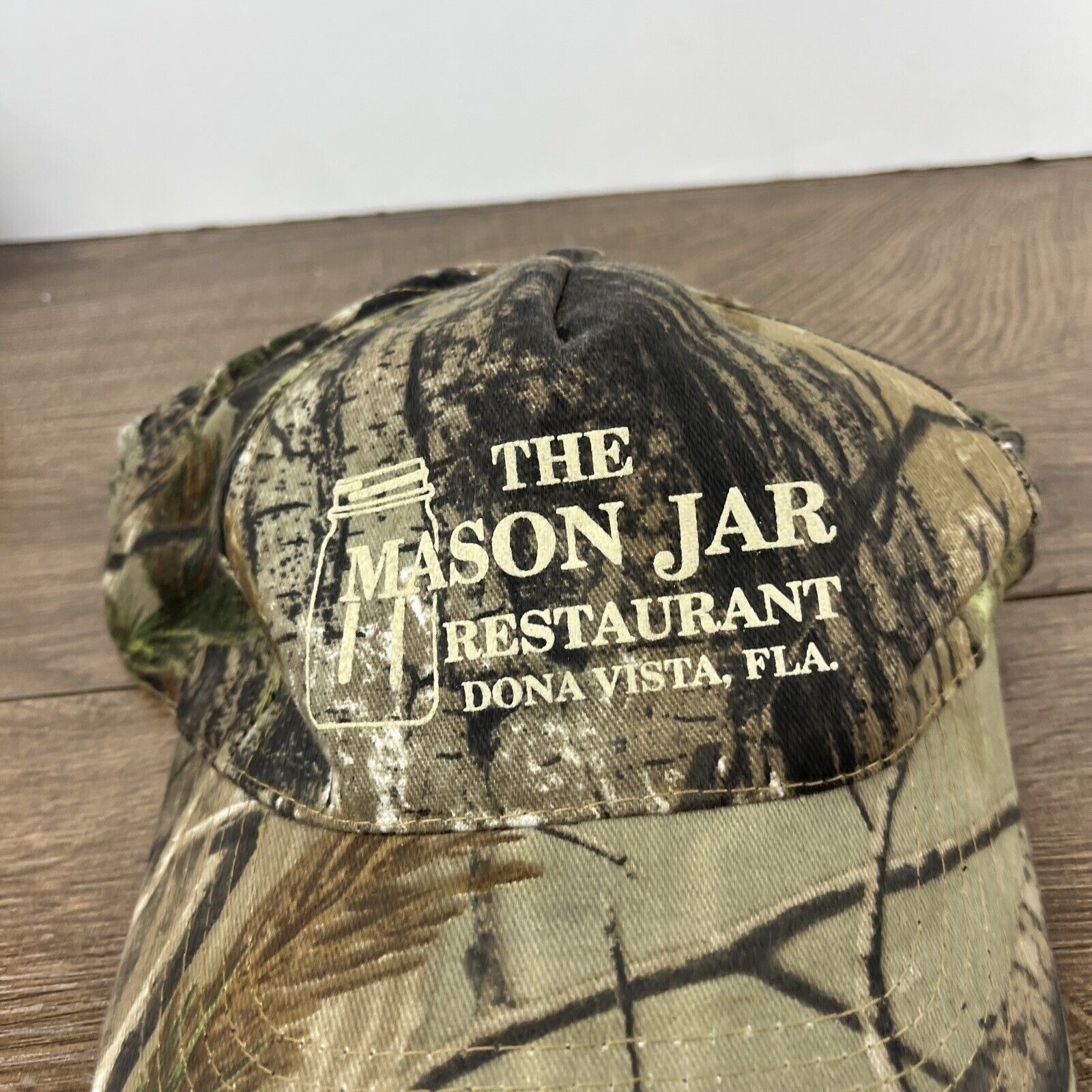 Other The Mason Jar Restaurant Hat Camo Green Hat Adjustable Green Size ONE SIZE - 6 Thumbnail