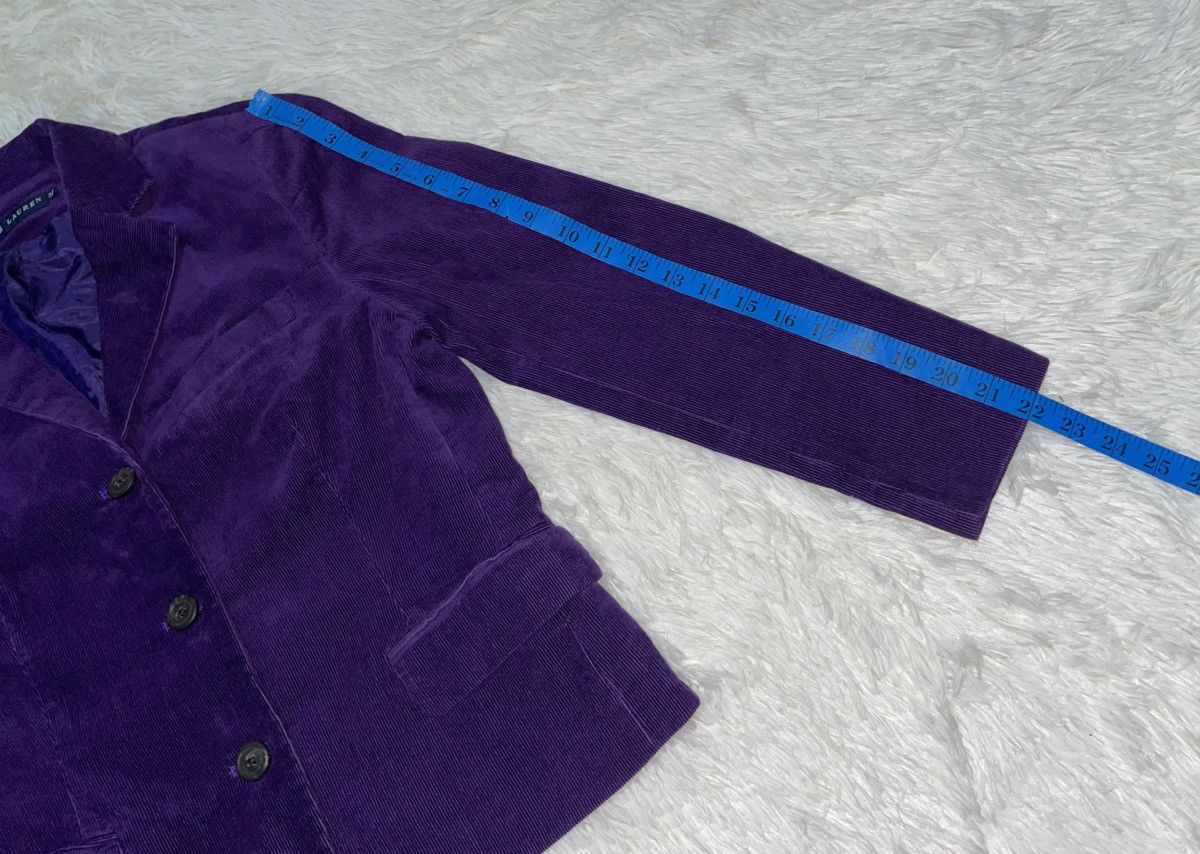 Ralph Lauren VINTAGE RALPH LAUREN Purple Corduroy Blazer Size M / US 6-8 / IT 42-44 - 12 Thumbnail