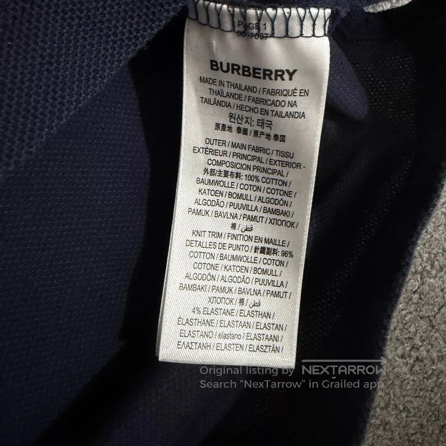 Burberry Blue Short-Sleeve Polo Shirt Size M. Size US M / EU 48-50 / 2 - 4 Thumbnail