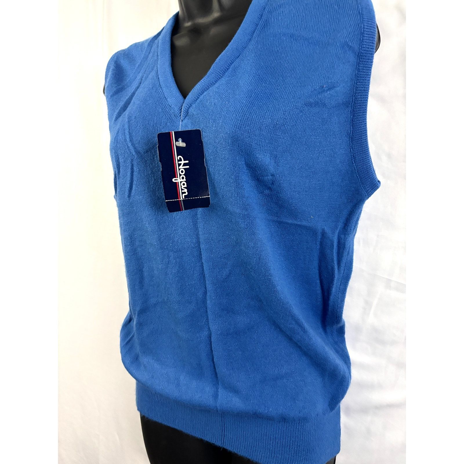 Hogan Vtg Lady Hogan Sleeveless Sweater Vest Small Blue NWT Size S / US 4 / IT 40 - 4 Thumbnail