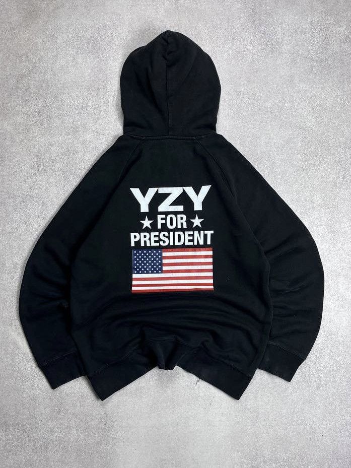 Vintage Kanye West Yeezy For President Boxy Hoodie Y2K L Size US L / EU 52-54 / 3 - 1 Thumbnail