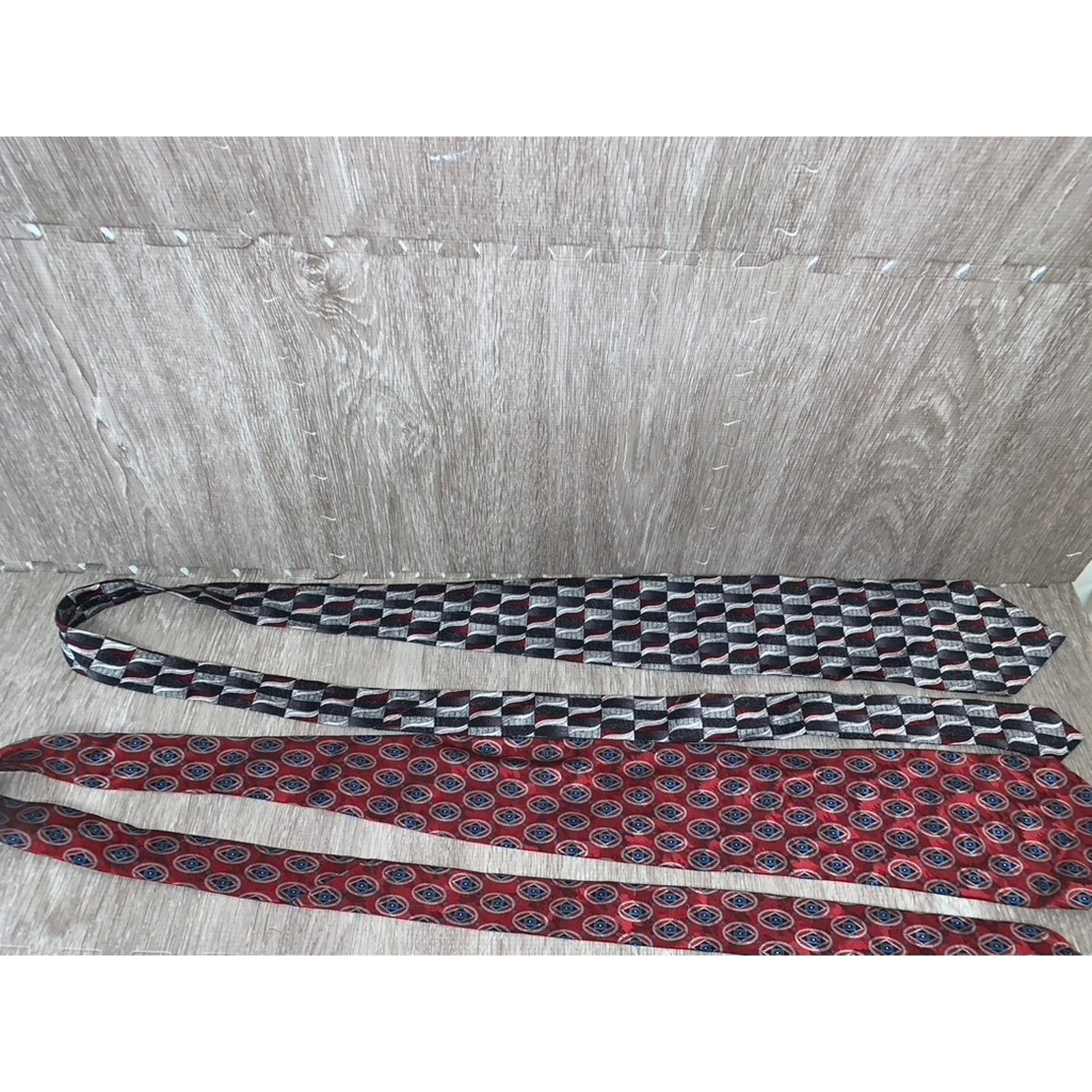 Stafford Stafford Set of 4 Men's Designer Ties Geometric Pattern Size ONE SIZE - 9 Thumbnail