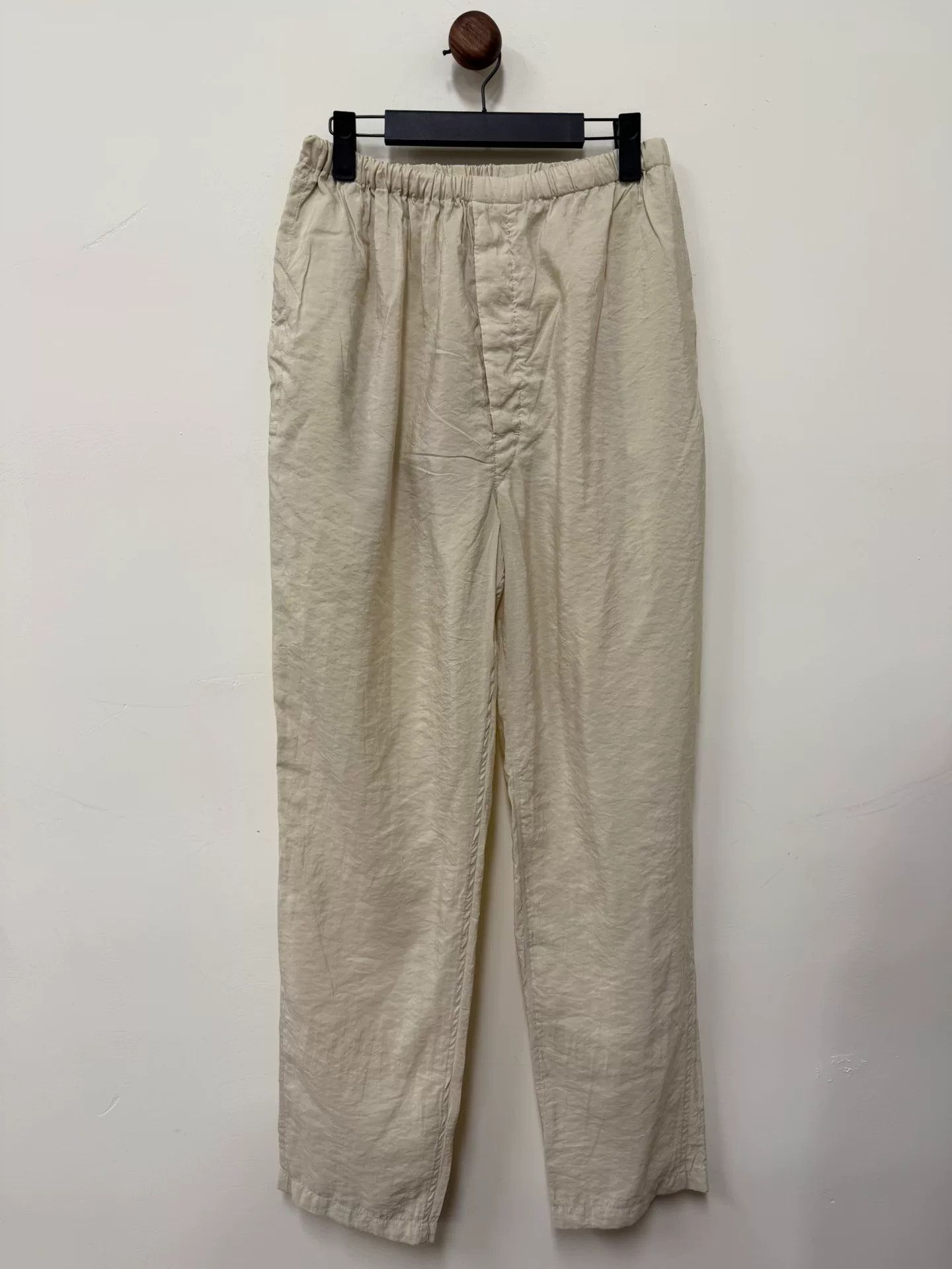 Lemaire Lemaire 19SS White Dry Silk Trousers Size US 28 / EU 44 - 1 Thumbnail
