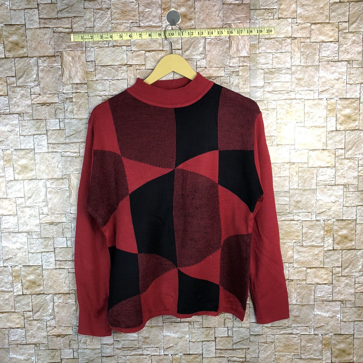 Vintage Japanese Brand Red Knitwear #A682 Size L / US 10 / IT 46 - 1 Thumbnail