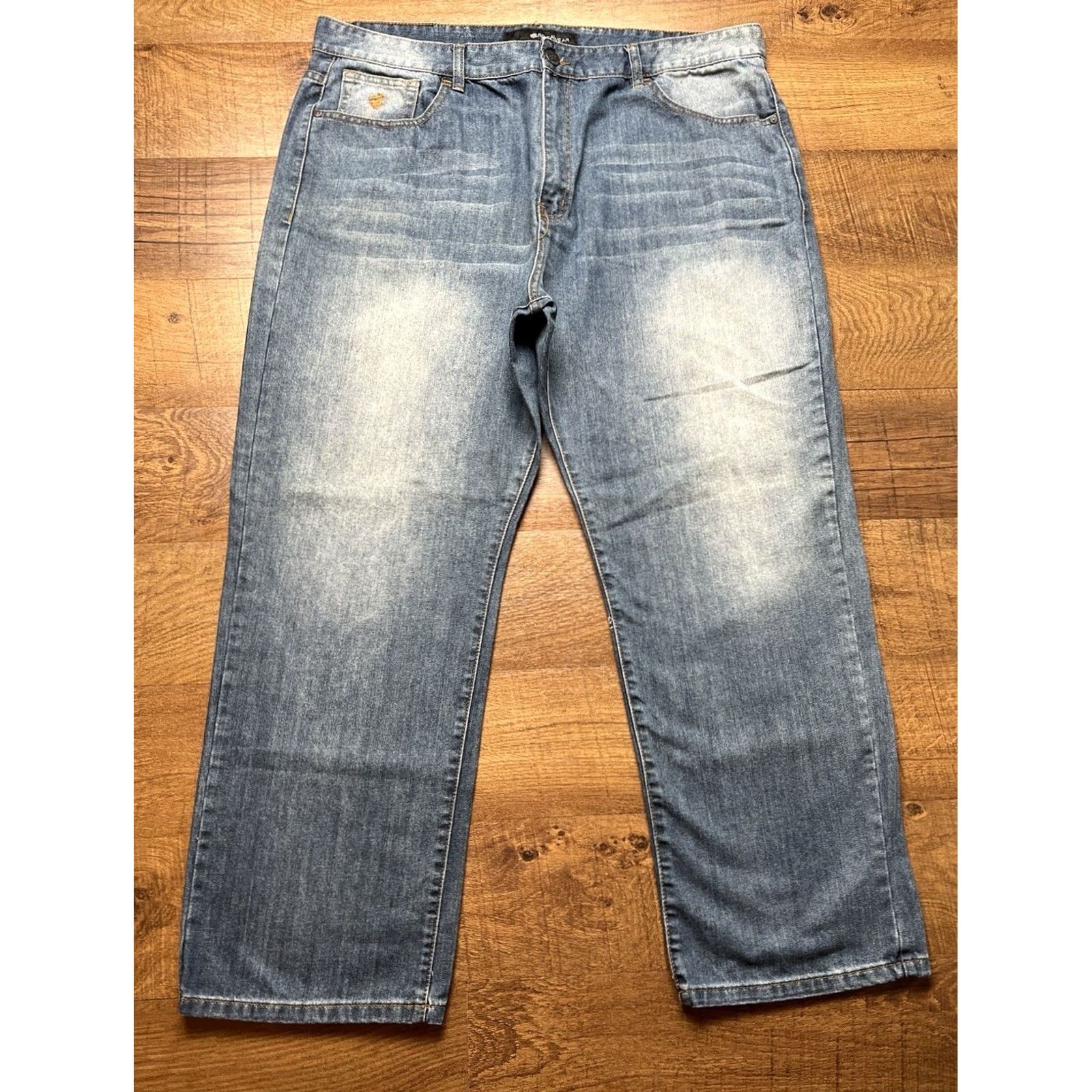 Rocawear VINTAGE Rocawear Baggy Jeans Mens 42x31 Blue Wide-Leg Grunge Skater Size US 42 / EU 58 - 2 Thumbnail