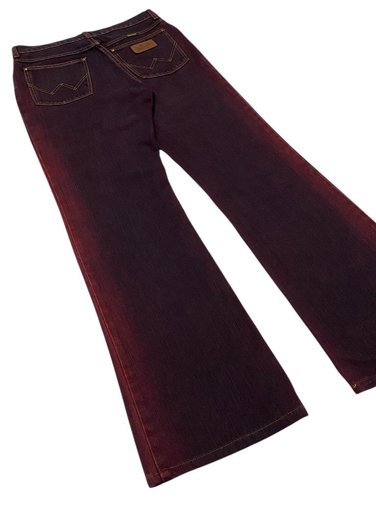 Hysteric Glamour × Japanese Brand × Wrangler 💃Wrangler Classic Red Smoke Flare Jeans Size 29" - 21 Thumbnail