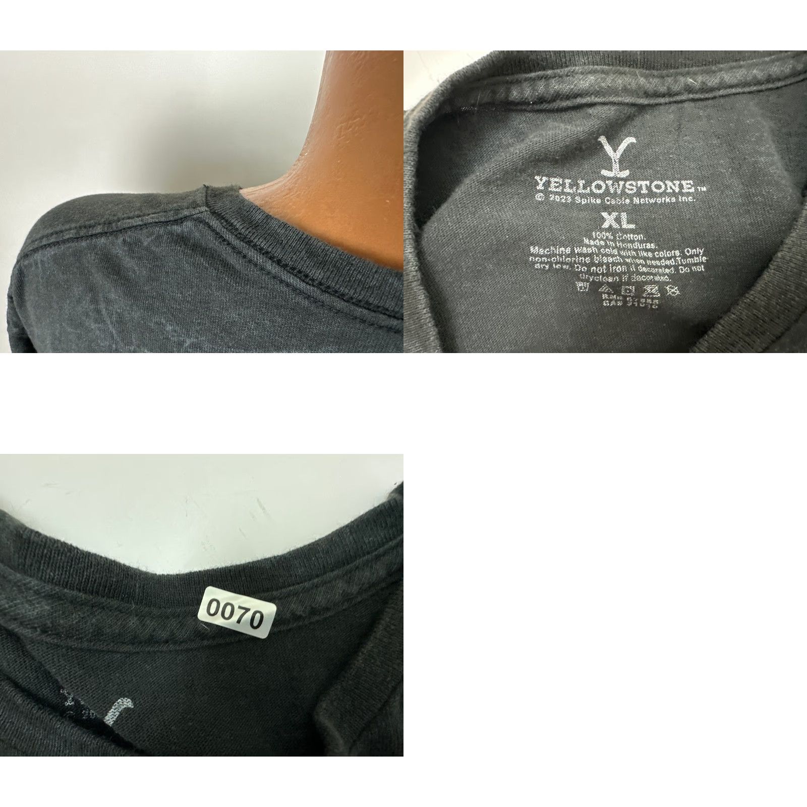 Vintage Yellowstone T-Shirt Black XL Men's Yellowstone Brand Graphic Print Crew Neck Short Sleeve 100% Cotton 2010s 90s Outdoor Logo Mens Size US XL / EU 56 / 4 - 8 Thumbnail