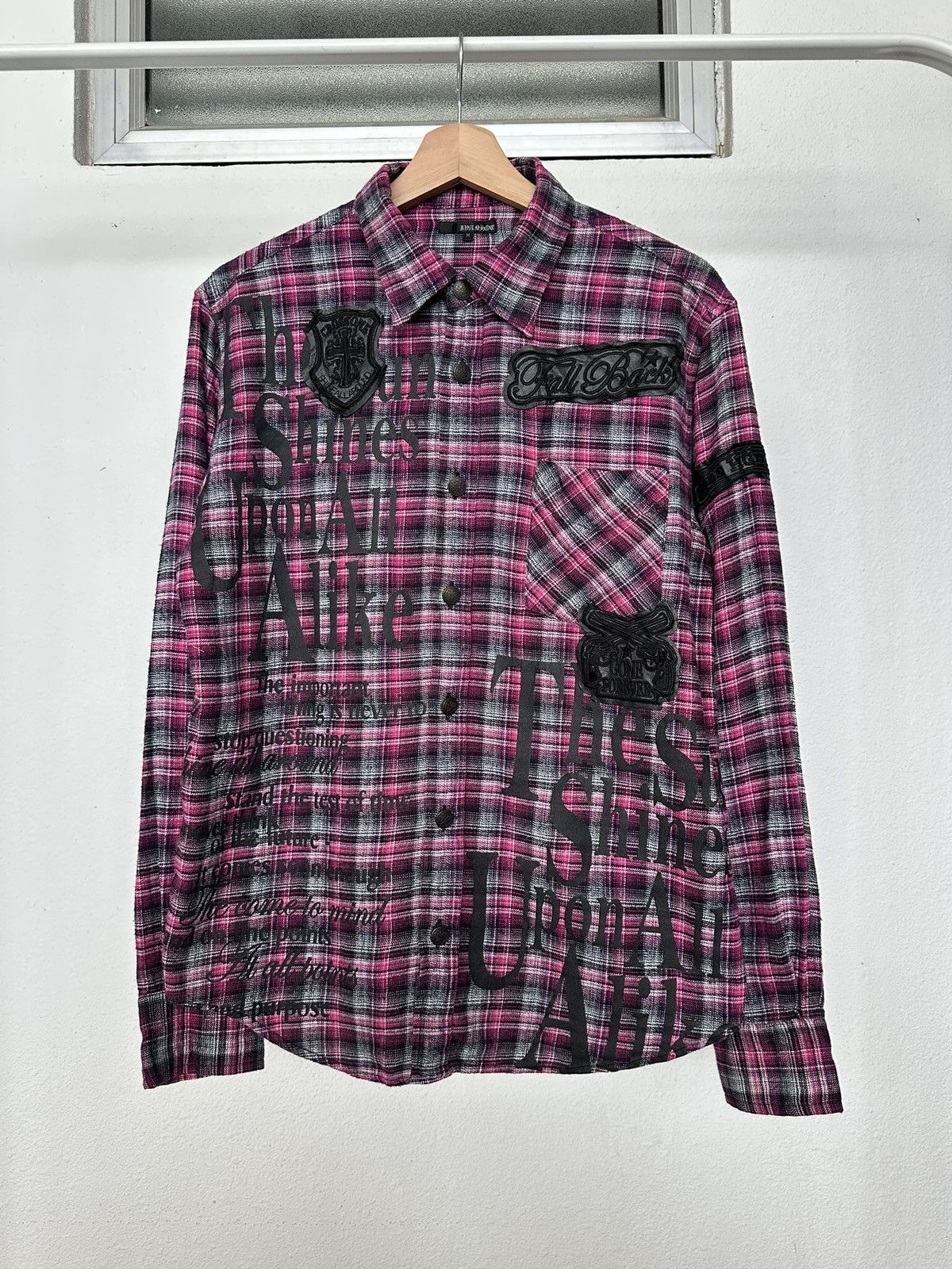 If Six Was Nine J-Rock - Ivanhoe flannel poem shirt / LGB if six was nine Size US M / EU 48-50 / 2 - 6 Thumbnail