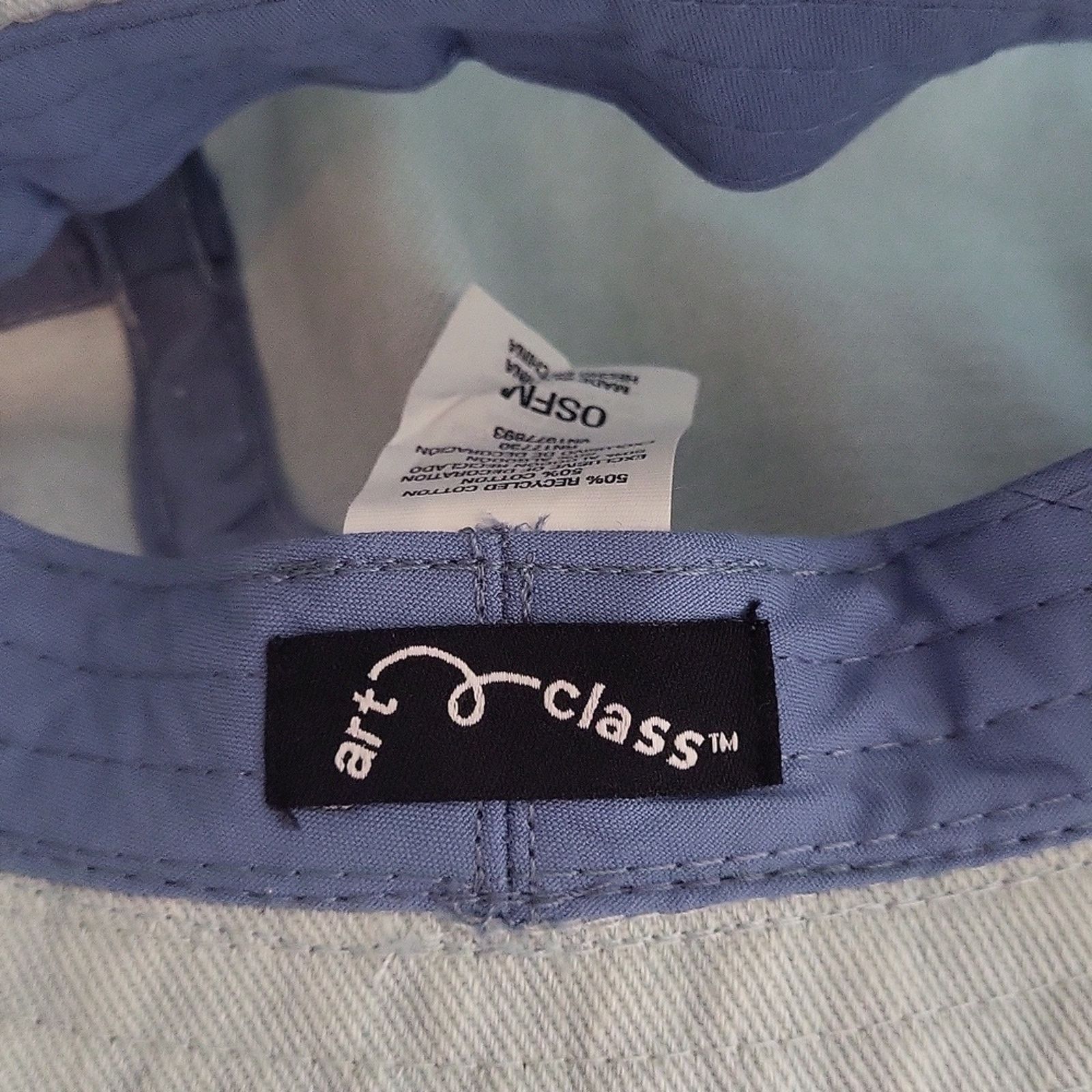 The Unbranded Brand Light Blue Jeans Bucket Hat with Patterned Band Size ONE SIZE - 11 Thumbnail