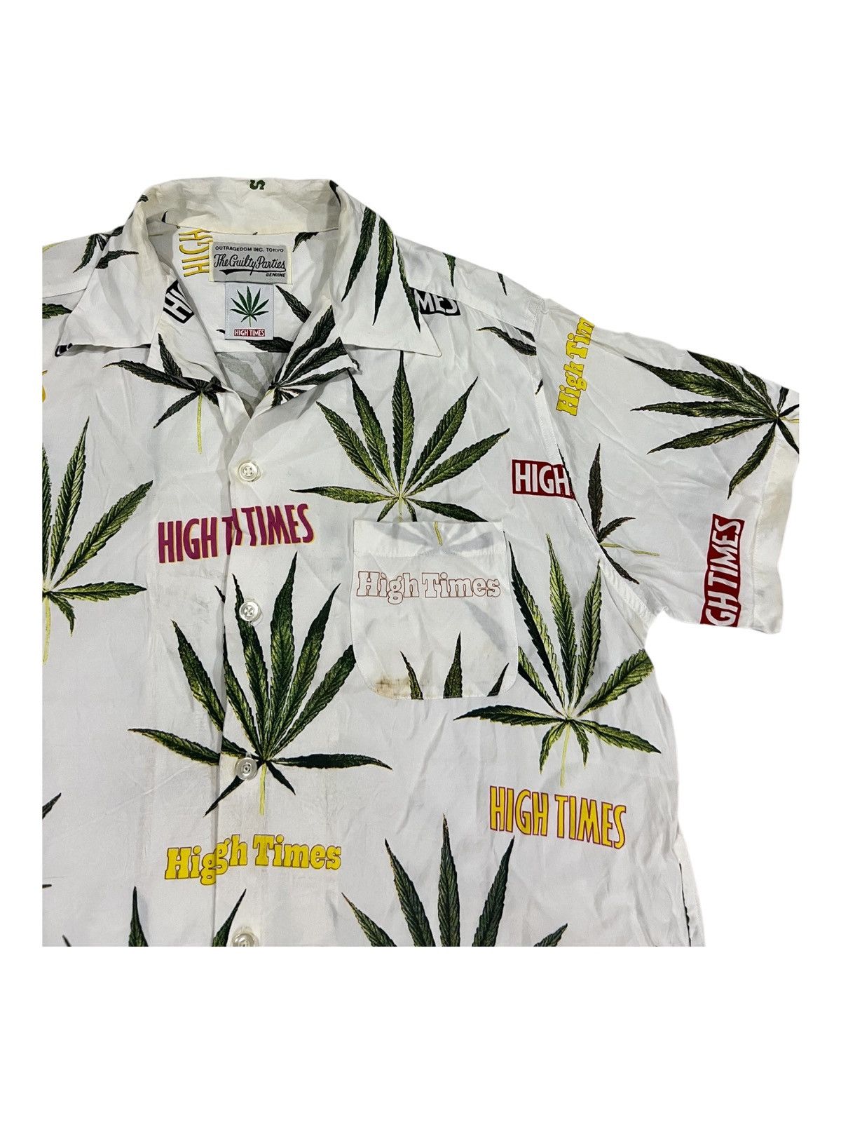 Wacko Maria SS18 Wacko Maria High Times "Marijuana" Rayon Hawaiian Shirt Size US XL / EU 56 / 4 - 4 Thumbnail