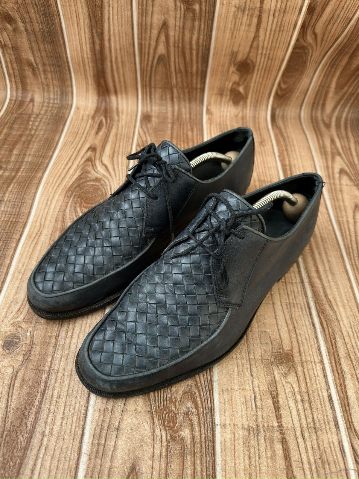 Bottega Veneta Bottega Veneta Intrecciato Weave Leather Derby Size US 10 / EU 43 - 3 Thumbnail