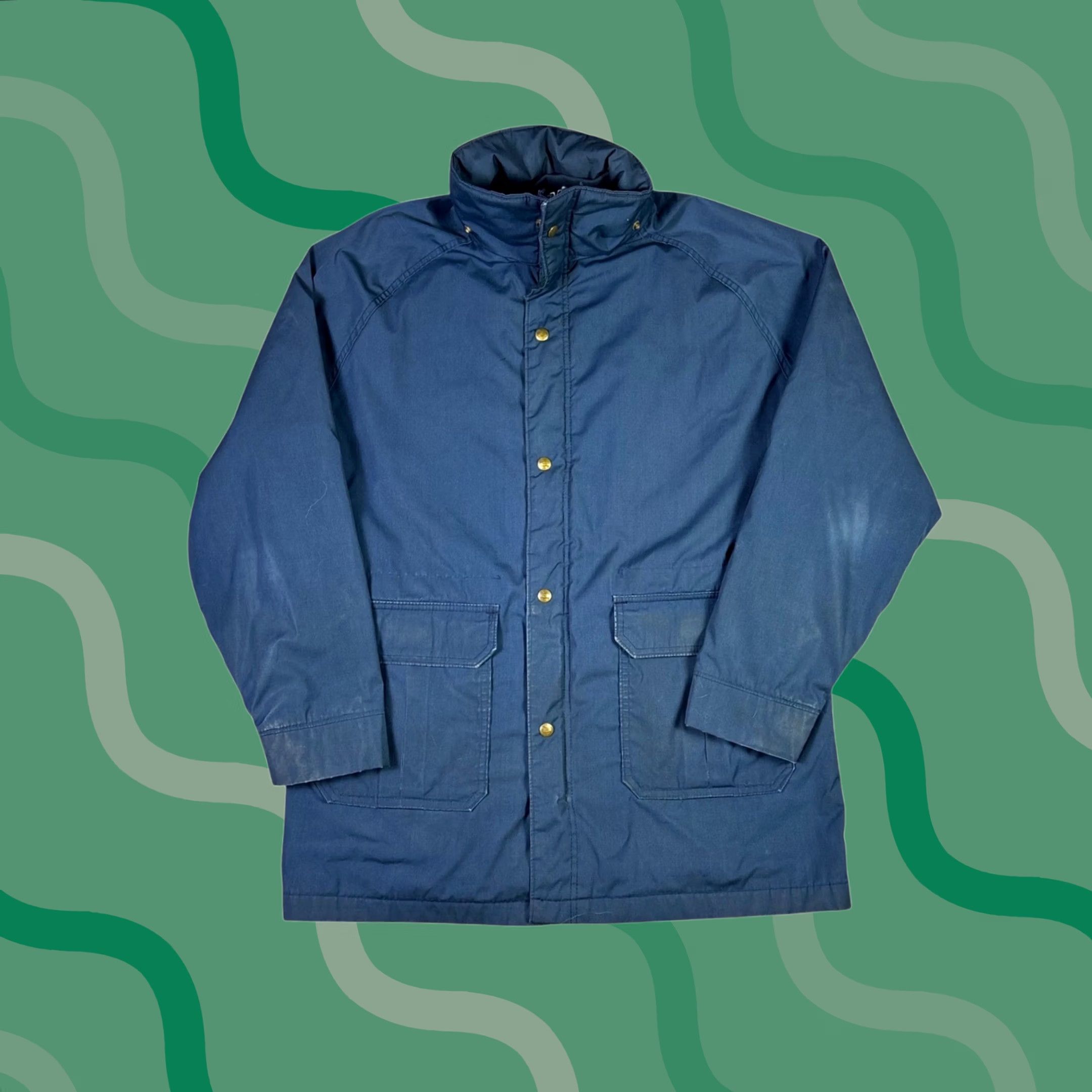 Vintage VINTAGE Woolrich Mountain Parka Jacket Navy Blue Plaid Lined Made in USA Large Size US L / EU 52-54 / 3 - 1 Thumbnail