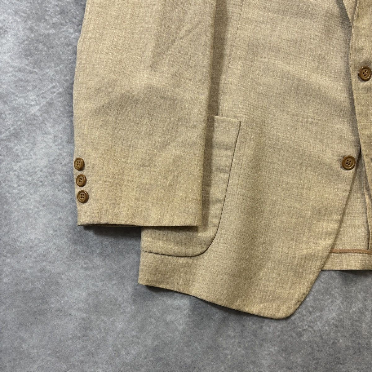 Vintage 1960s Wool Suit 70s Vintage Two Piece Suit Large Scotts US Size 42R - 10 Thumbnail