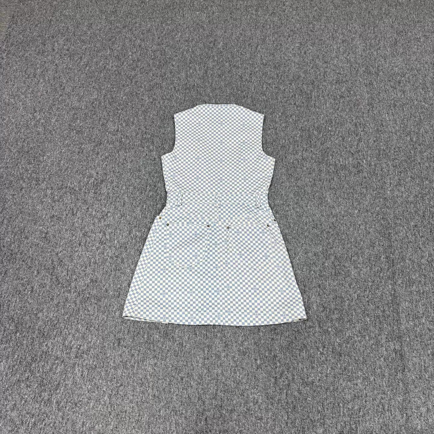 Louis Vuitton LV Damier Sleeveless Dress Size 38 99 New Size S / US 4 / IT 40 - 2 Thumbnail
