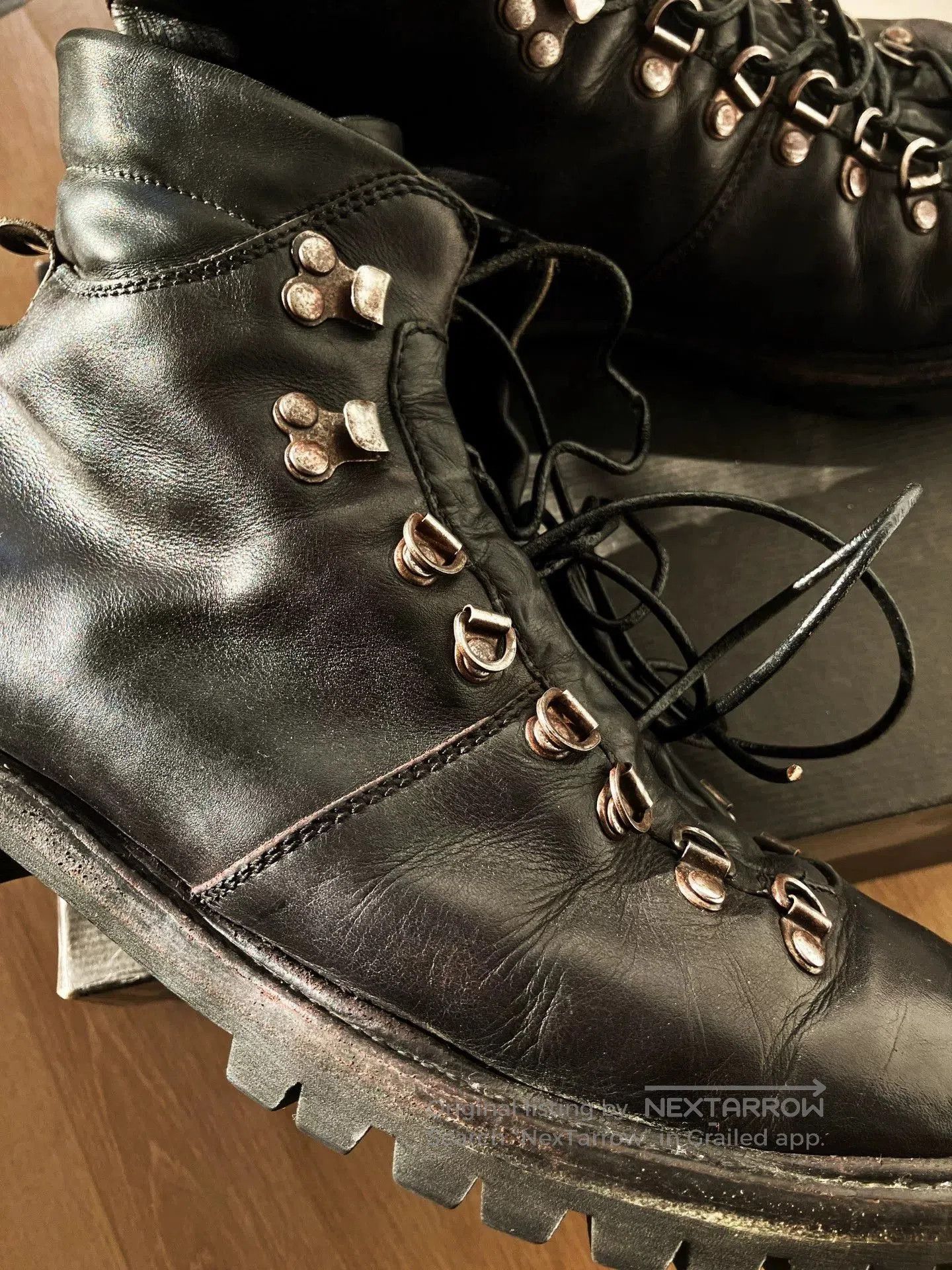 Viberg HTC Vibram Black Leather Boots Size 41. Size US 8 / EU 41 - 2 Thumbnail