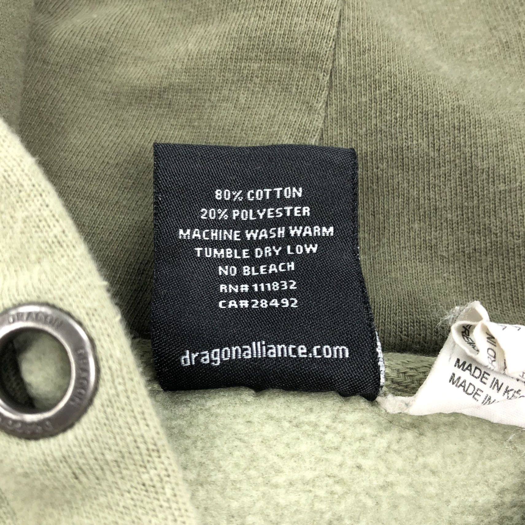 Vintage Dragon Alliance Hoodie Full Zip Mens M Sage Green Vintage Size US M / EU 48-50 / 2 - 4 Thumbnail