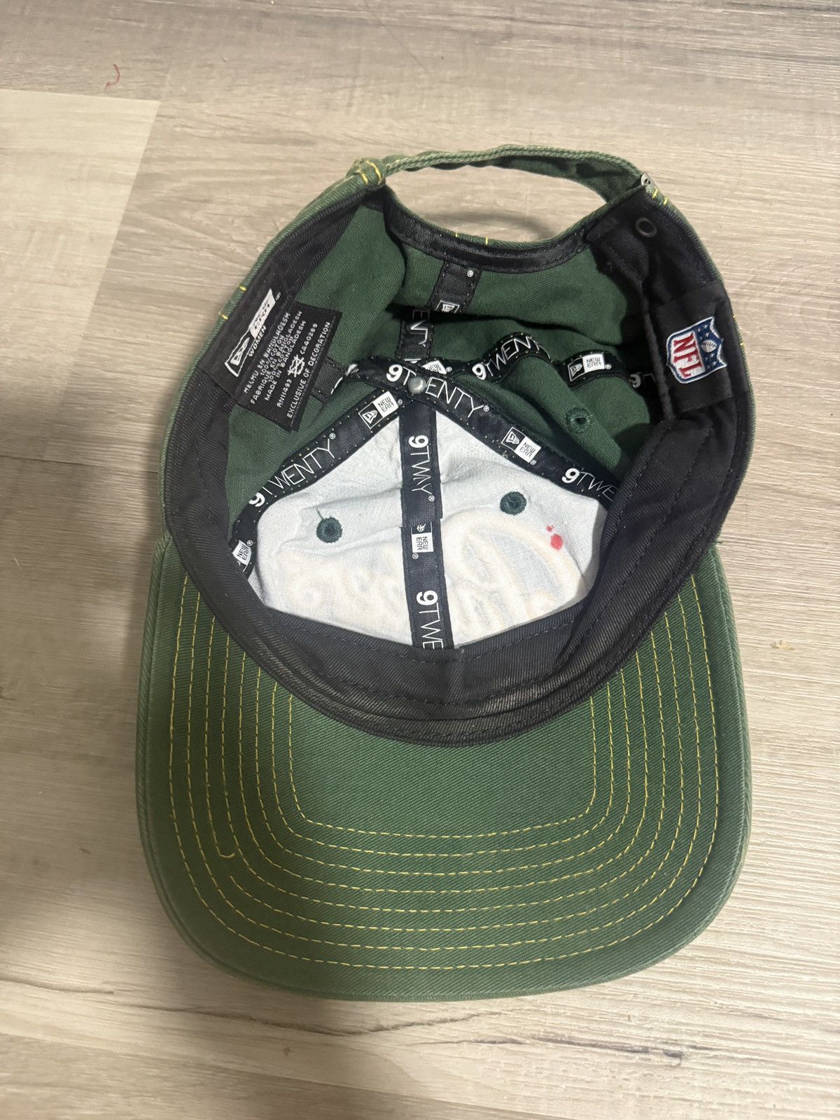 NFL × New Era × Vintage Green Bay Packers New Era Hat NFL Cap Vintage Distressed OS Size ONE SIZE - 4 Thumbnail