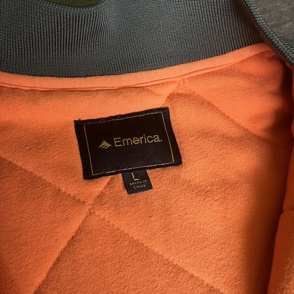 Emerica Vintage 2000s Emerica Skateboards Quilted Flight Zip Jacket Size US L / EU 52-54 / 3 - 6 Thumbnail
