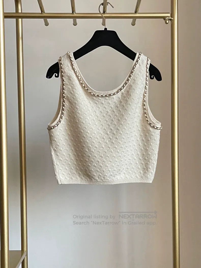 Chanel Chanel 23b chain knitted vest Size S / US 4 / IT 40 - 2 Thumbnail