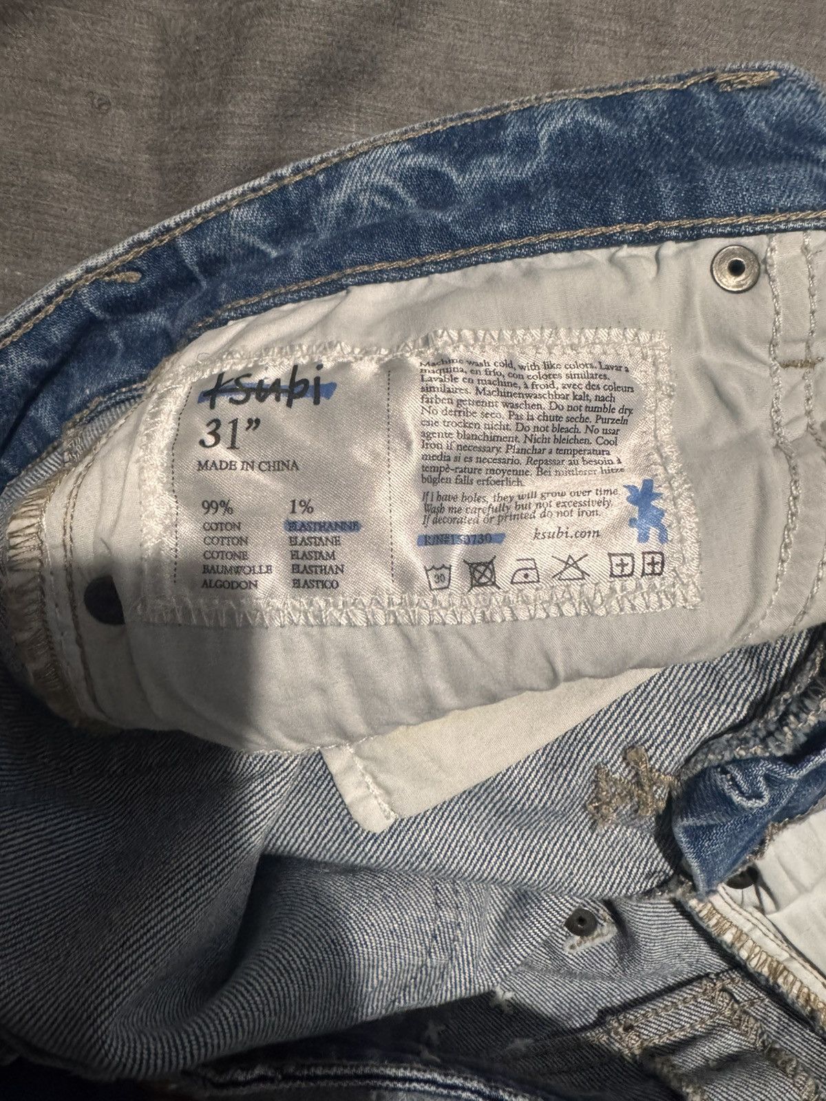Ksubi Light Blue Ksubi Jeans Size US 31 - 3 Thumbnail