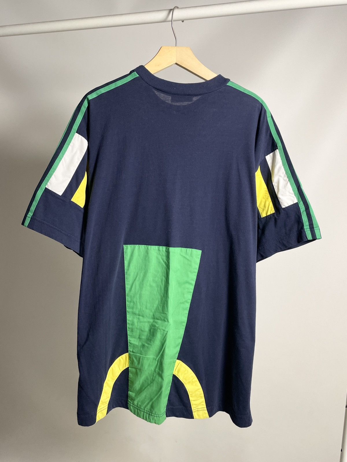 Adidas × Vintage 🦖VINTAGE 🦖 Adidas Brasil Striped Blue Jersey eqt Tee shirt Size US L / EU 52-54 / 3 - 8 Thumbnail