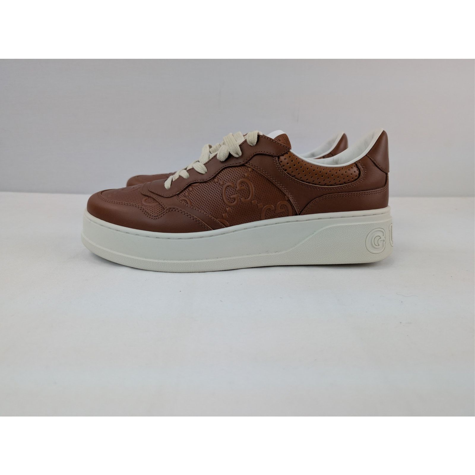 Gucci o1rshd1 Low Top Sneakers in Brown with White Sole Size US 12 / EU 45 - 10 Thumbnail