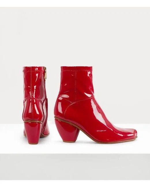 Vivienne Westwood o1f1d3z0426 Atom Ankle Boots in Red Size US 9 / IT 39 - 2 Thumbnail