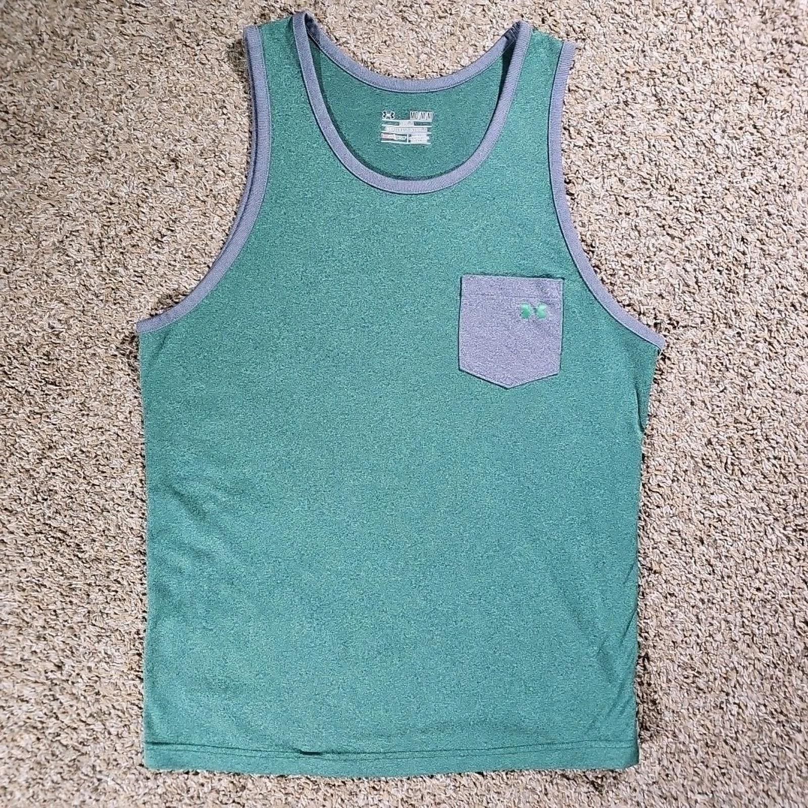 Under Armour Under Armour HeatGear M Regular Green Pocket Tank Size US M / EU 48-50 / 2 - 1 Thumbnail