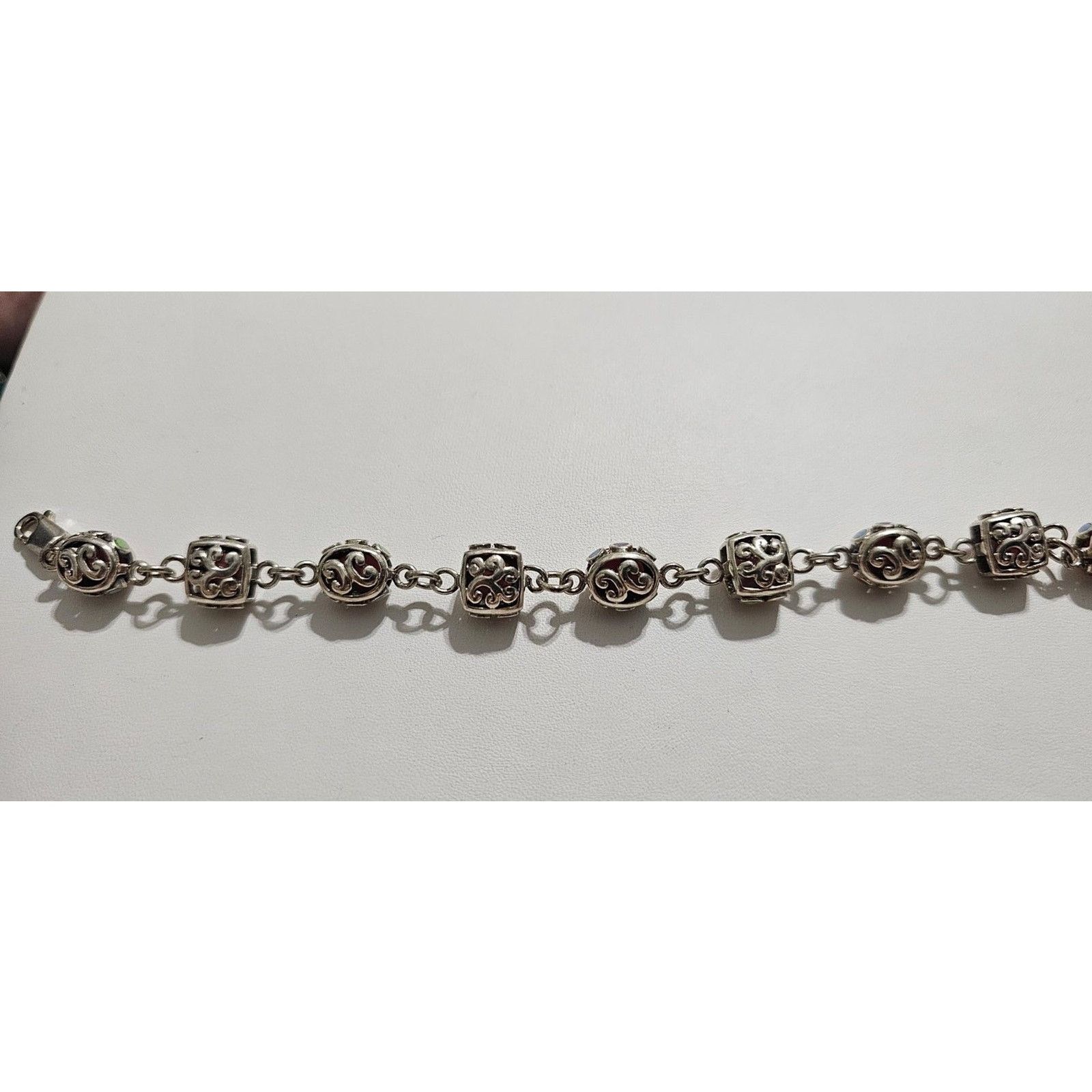 Pink Pink Conch Shell Bead Bracelet Silver 925 Size ONE SIZE - 7 Thumbnail