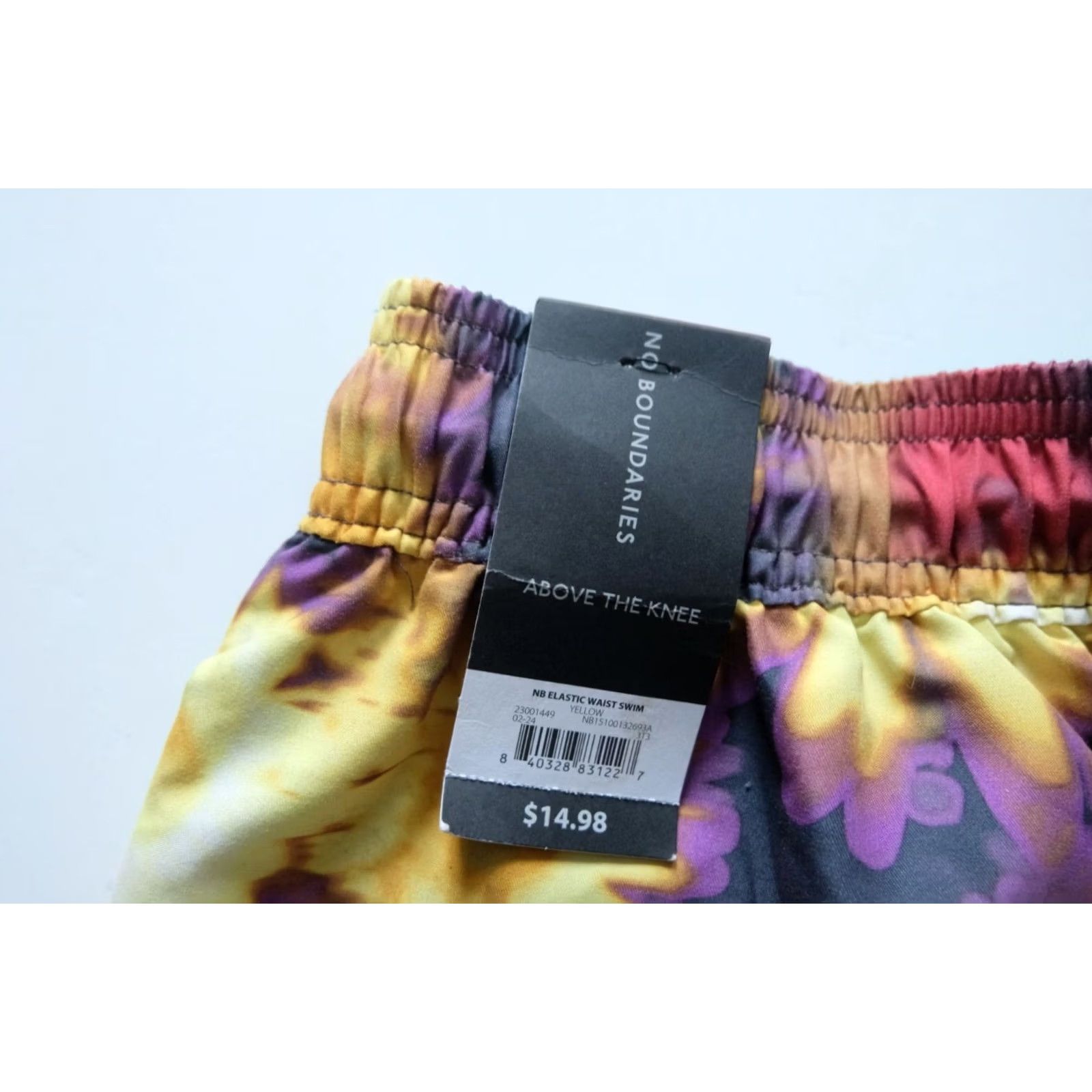 Vintage VINTAGE NO BOUNDARIES 7" Trunks Swim Shorts MENs SZ S ALL OVER PRINT AOP Y2K VTG Board 90s Size US 29 - 4 Thumbnail