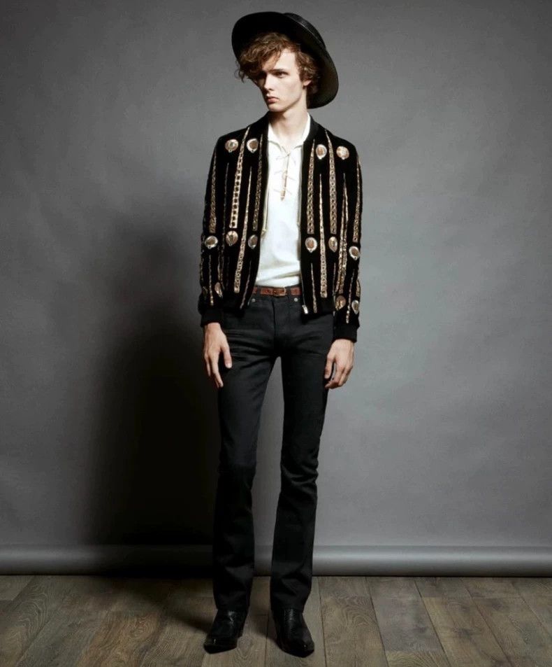 Yves Saint Laurent Saint Laurent size 37 9 SS New Year Embossed Strap Shirt 25 Size US M / EU 48-50 / 2 - 7 Thumbnail