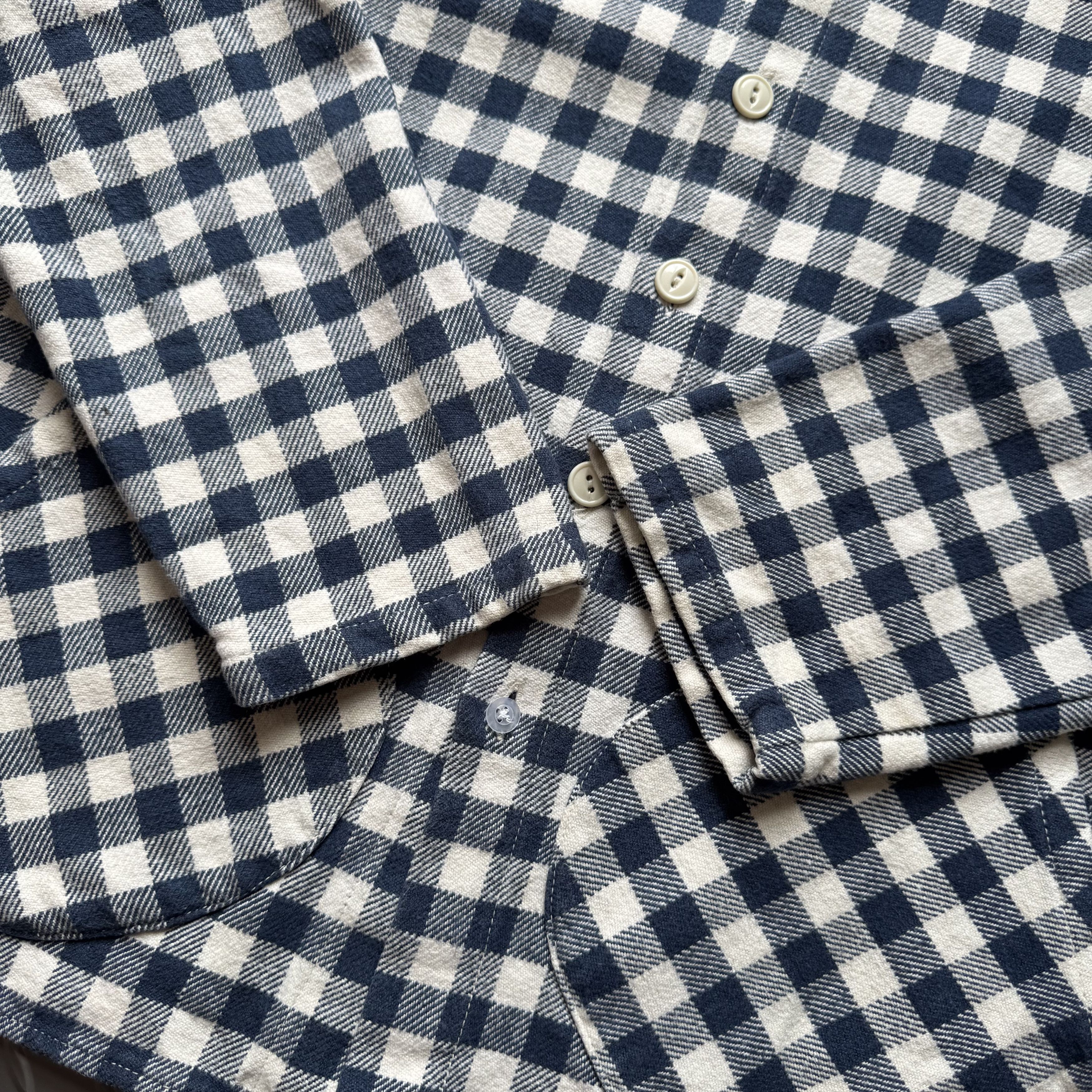 Japanese Brand 15 Jyuga Bottom Makers Plaid Work Jacket Size US S / EU 44-46 / 1 - 6 Thumbnail