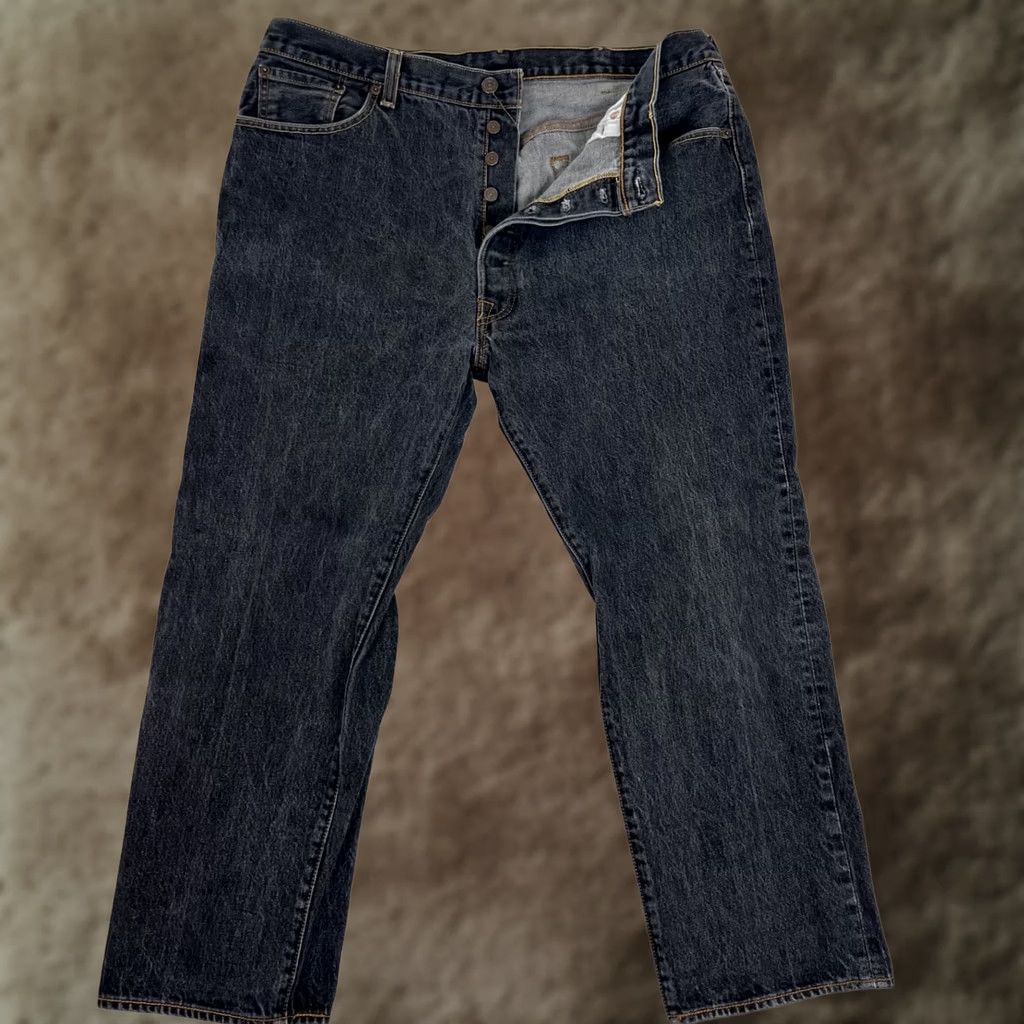 Levi's VINTAGE Levi's 501 Black Jeans Size 38x29 Grunge Y2K Size US 38 / EU 54 - 1 Thumbnail