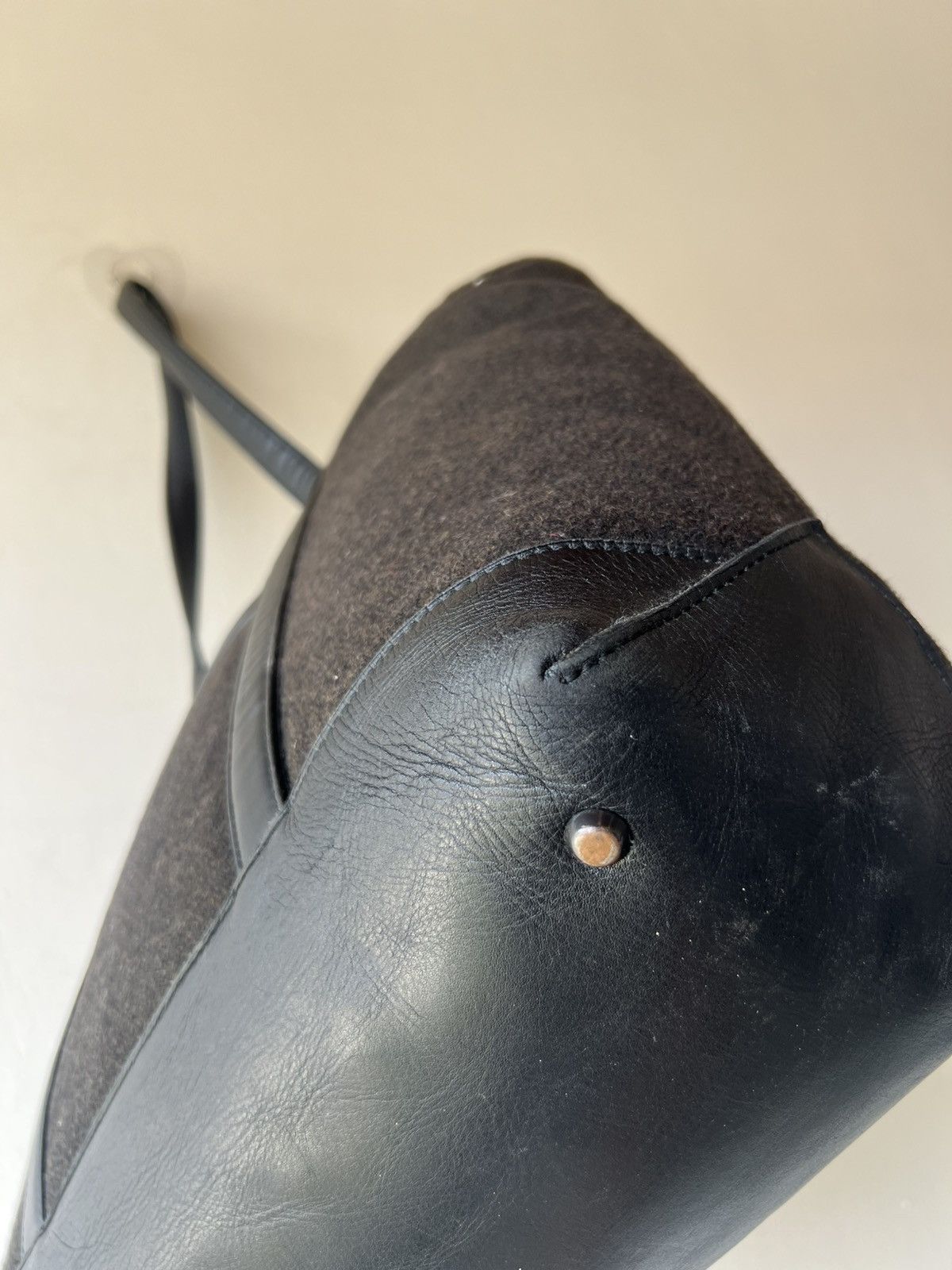 Porter Vintage Porter by Yoshida Hybrid Leather Wool Large Tote Bag Size ONE SIZE - 18 Thumbnail