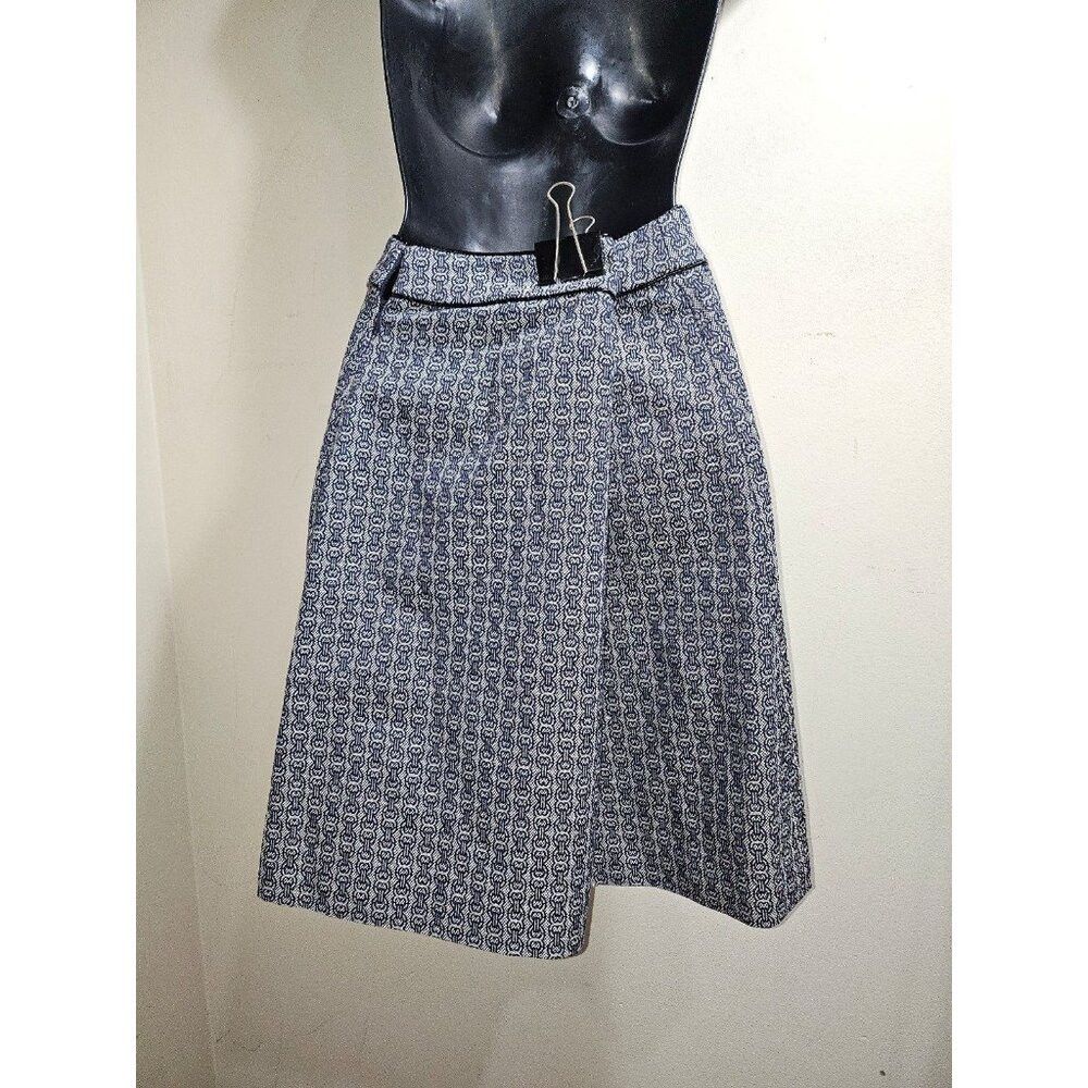 Tory Burch NWT Tory Burch Chaumont Jacquard Chain Pattern Skirt 2 XS S Size 26" / US 2 / IT 38 - 5 Thumbnail