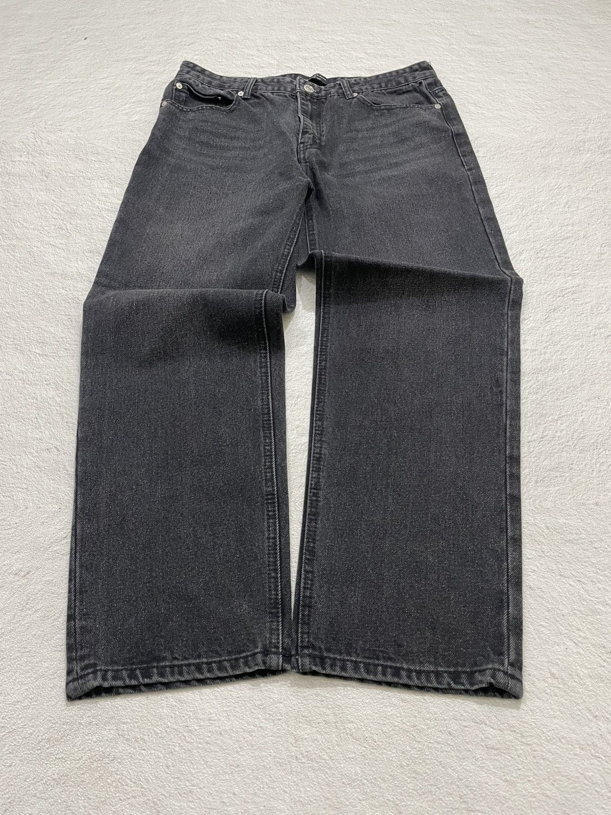 Japanese Brand 2000s Eight Six Black Jeans Wash Y2K Size US 31 - 1 Thumbnail