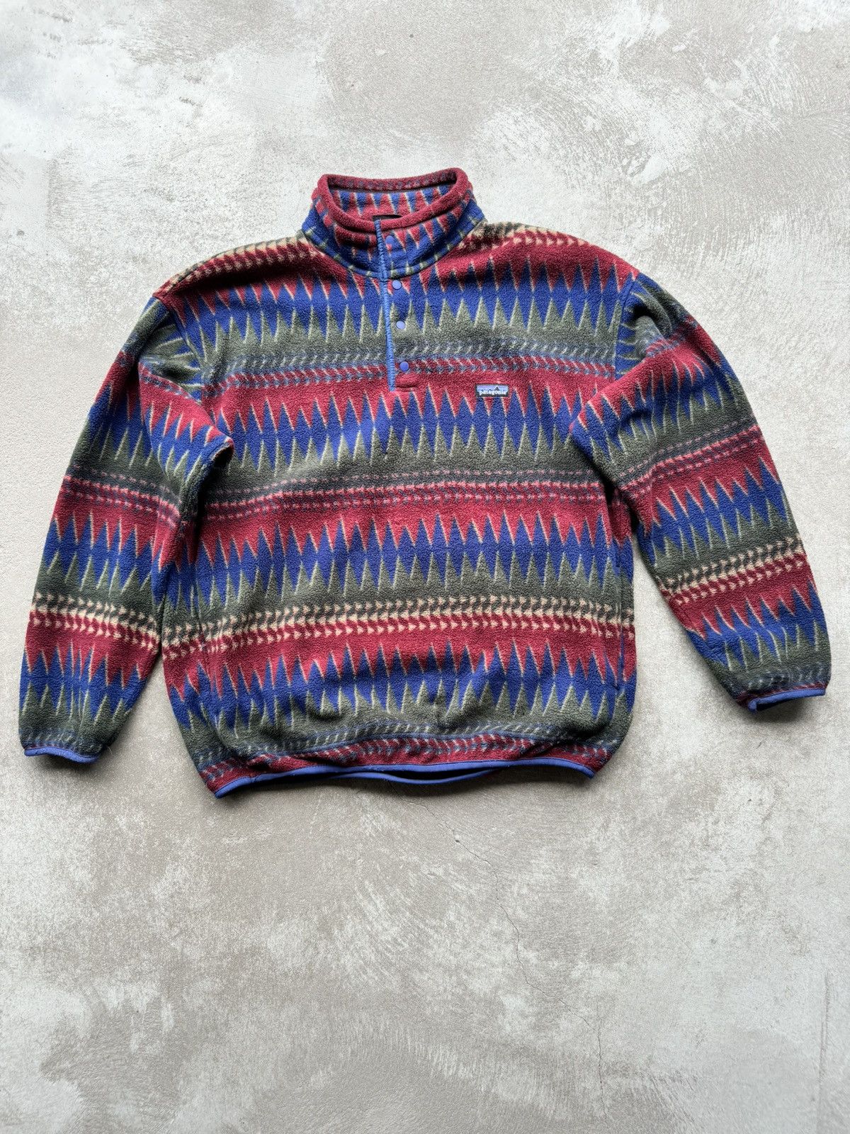 image of 90's Patagonia Synchilla Aztec Fleece, Men's (Size XL)