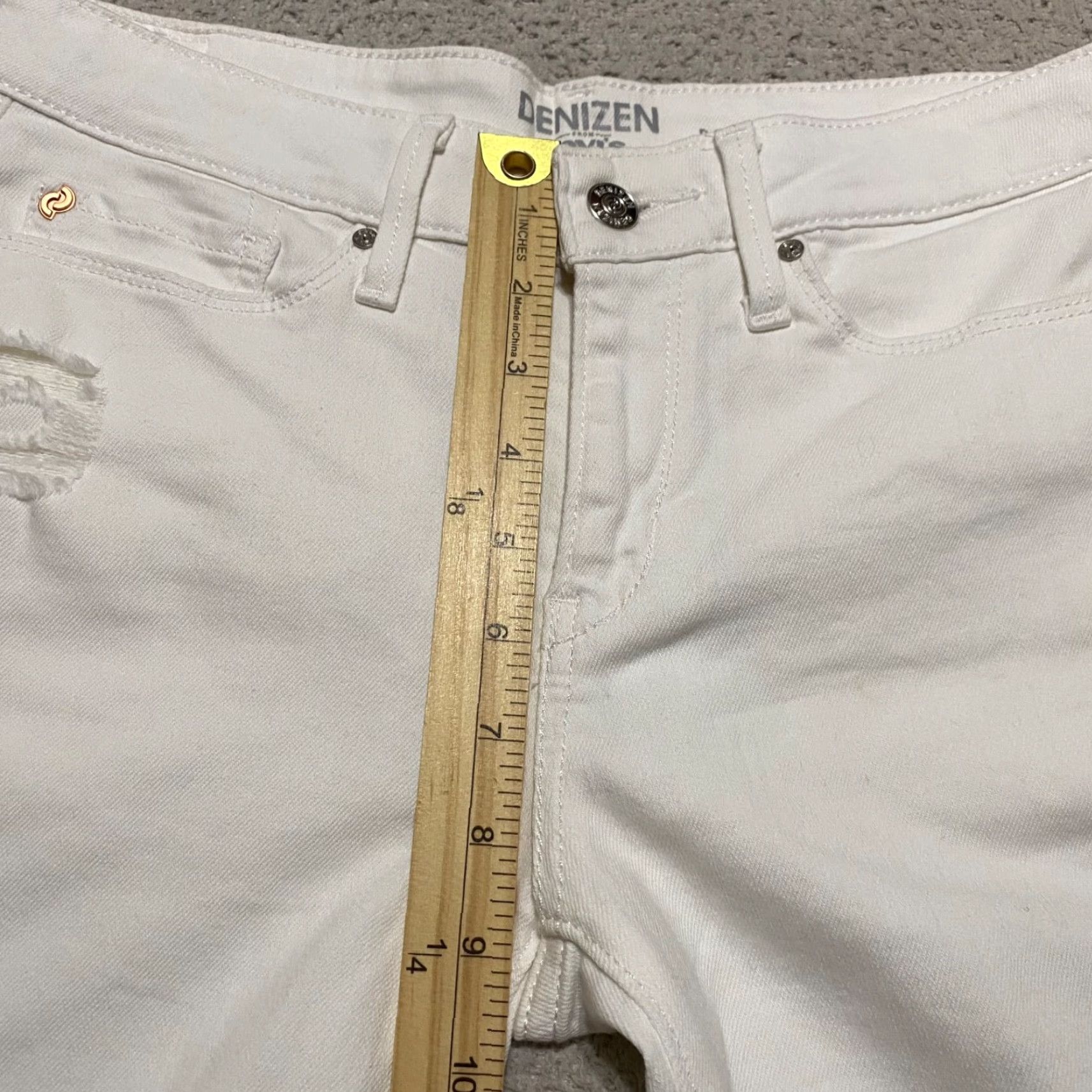 Denizen DENIZEN Levis Jeans Womens 5 Denim Boyfriend Mid Rise Distressed 5-Pocket Design Slim Fit Mens Womens Size 27" / US 4 / IT 40 - 7 Thumbnail
