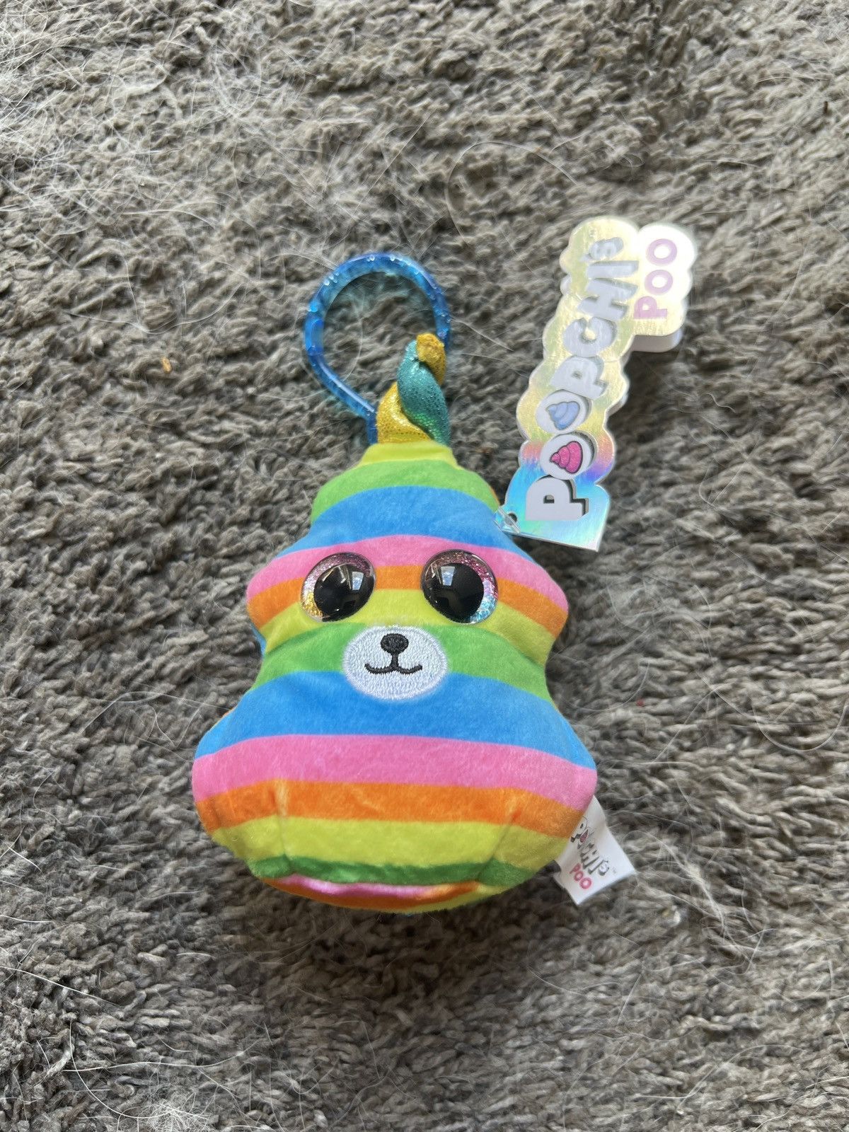 Hypebeast 2020 Poopchi’s Poo Rainbow Plush Keychain Size ONE SIZE - 1 Thumbnail