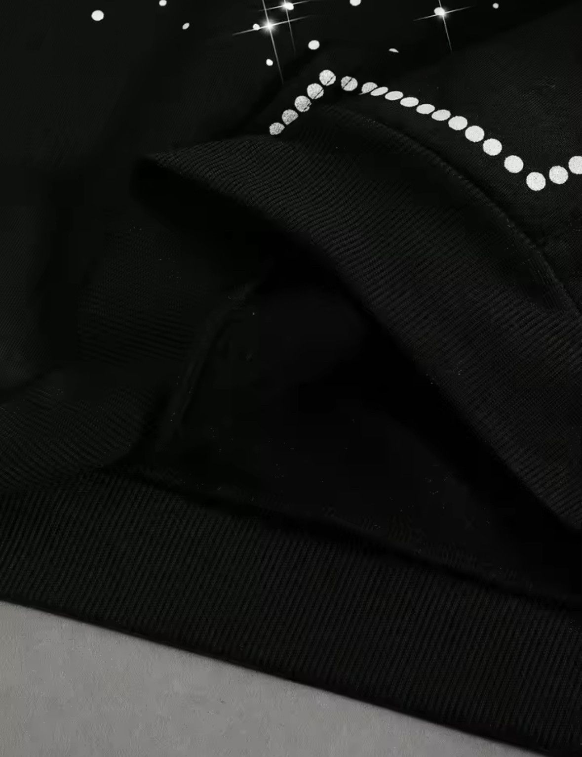 Other Fashion Punk Y2K Grunge Star Embroidered Sequins Hoodies Size US L / EU 52-54 / 3 - 6 Thumbnail