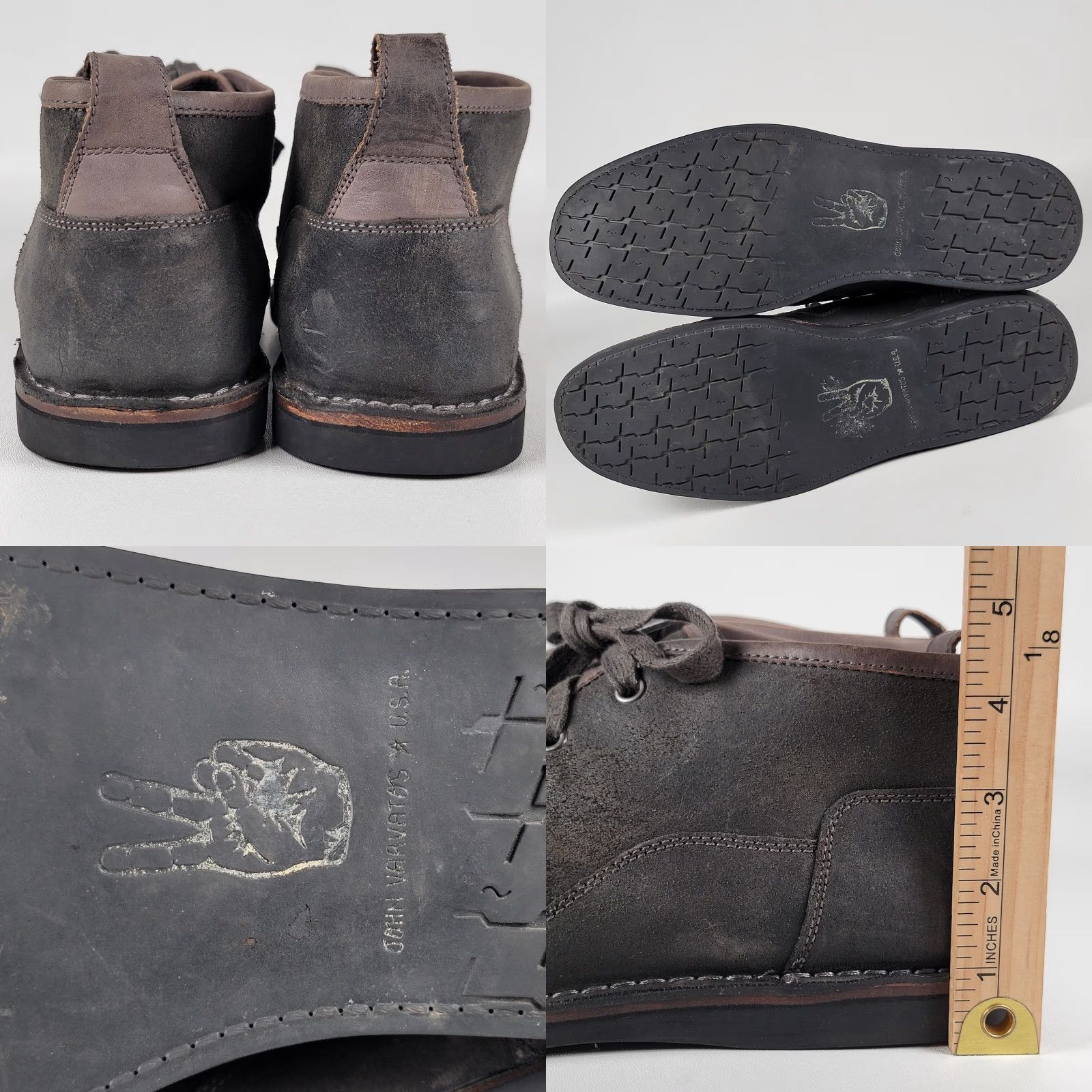 John Varvatos John Varvatos Star USA Hipster Chukka Boots Grey Leather Size 11 M Mens Size US 11 / EU 44 - 8 Thumbnail