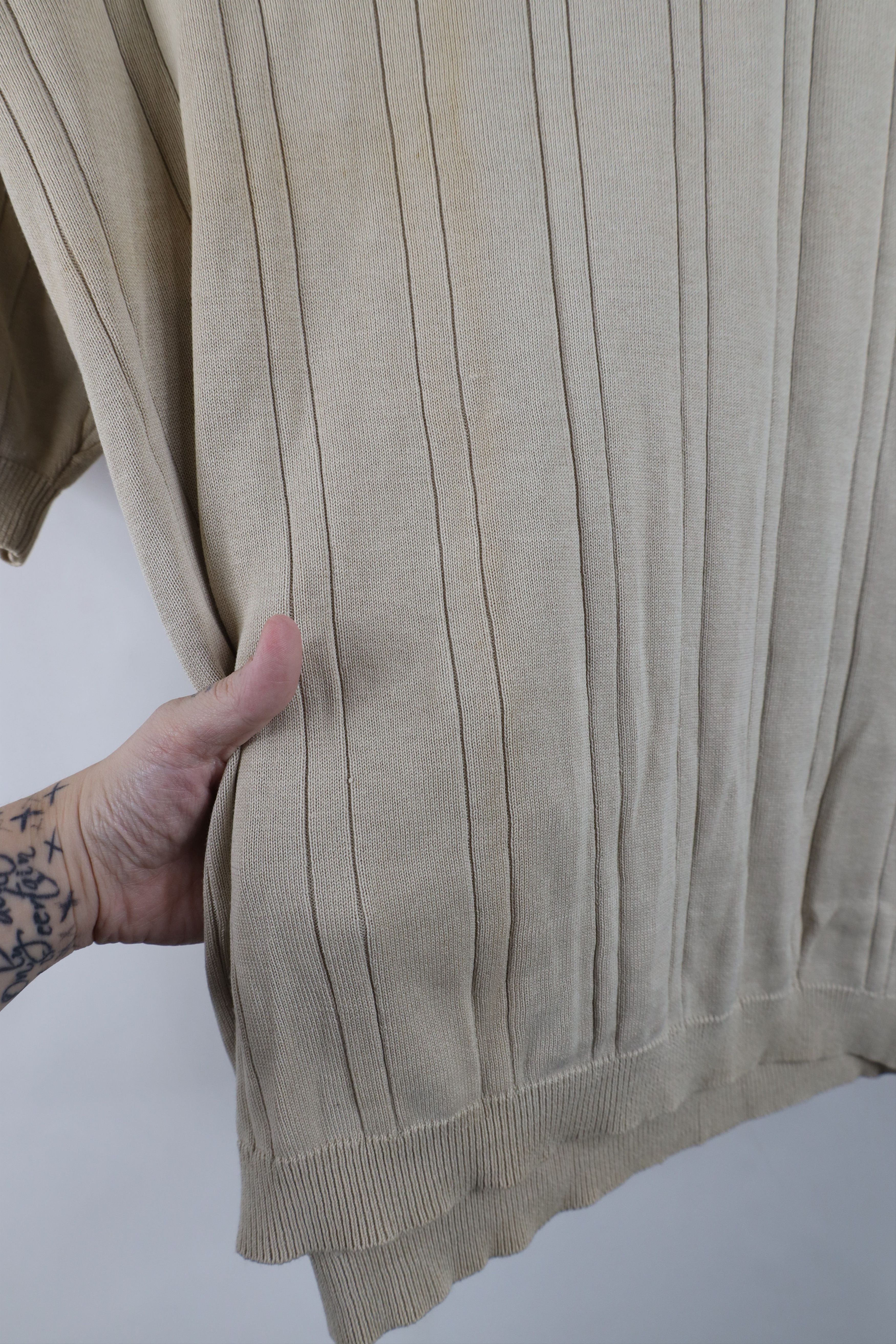Vintage Vintage 90s Streetwear Silk Blend Knit Short Sleeve Sweater Size US XL / EU 56 / 4 - 5 Thumbnail