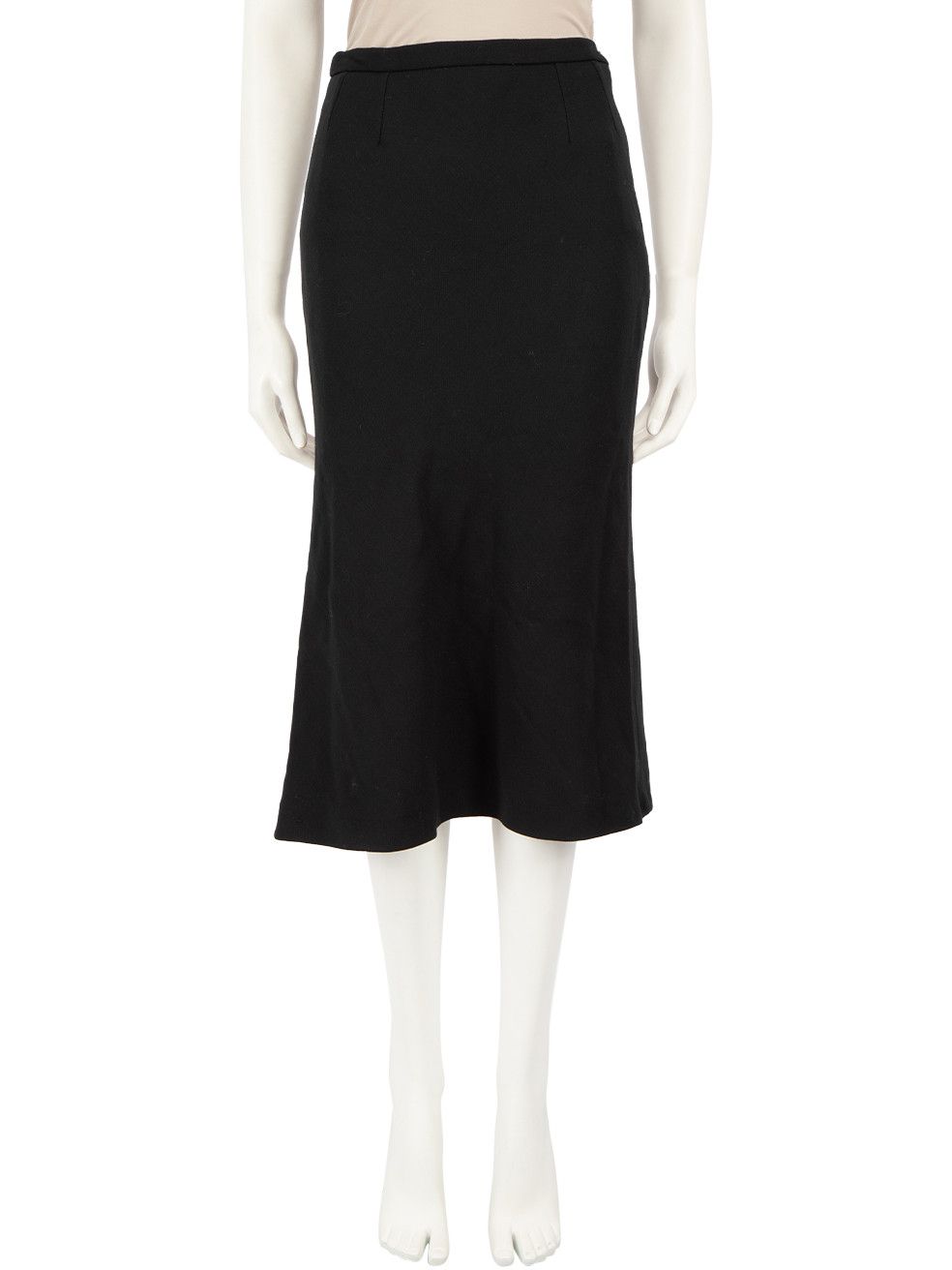 image of Max Mara Black Midi Pencil Skirt, Women's (Size 27)