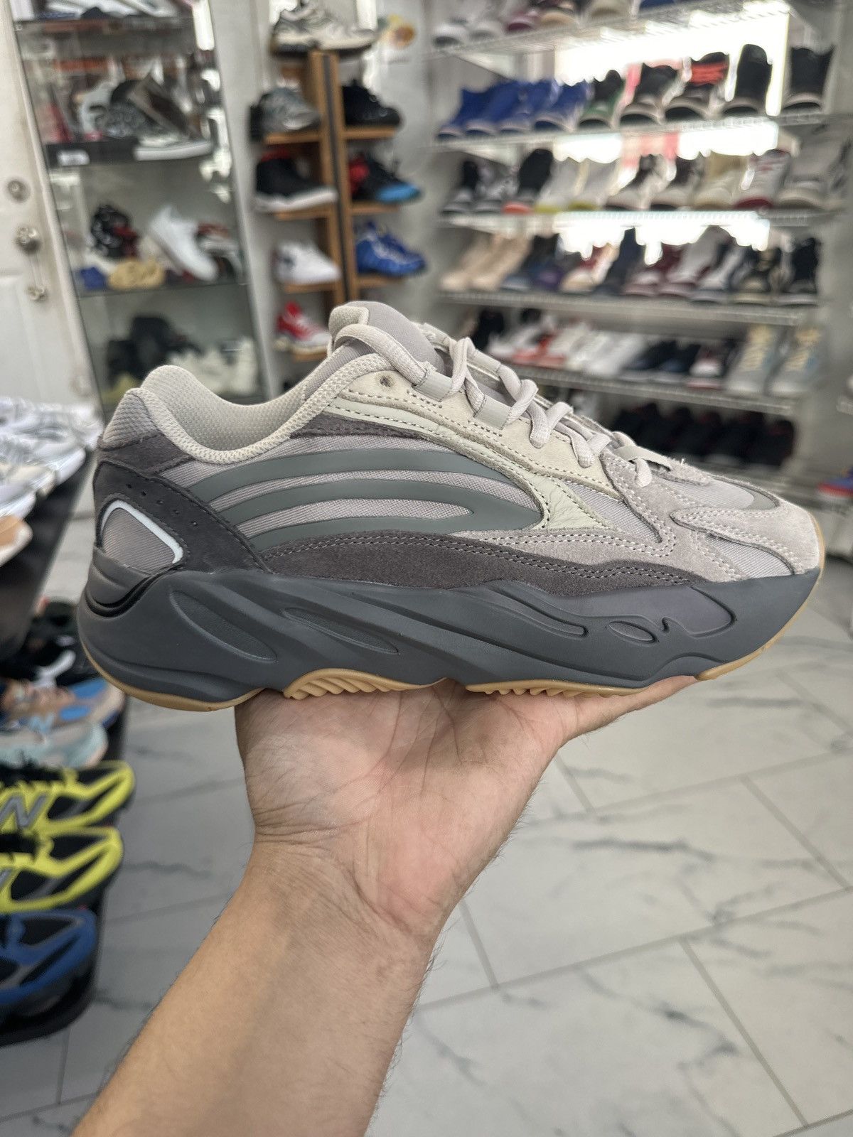 adidas gazelle silver green womens Adidas Men's Yeezy Boost 700 'Analog' main image 1